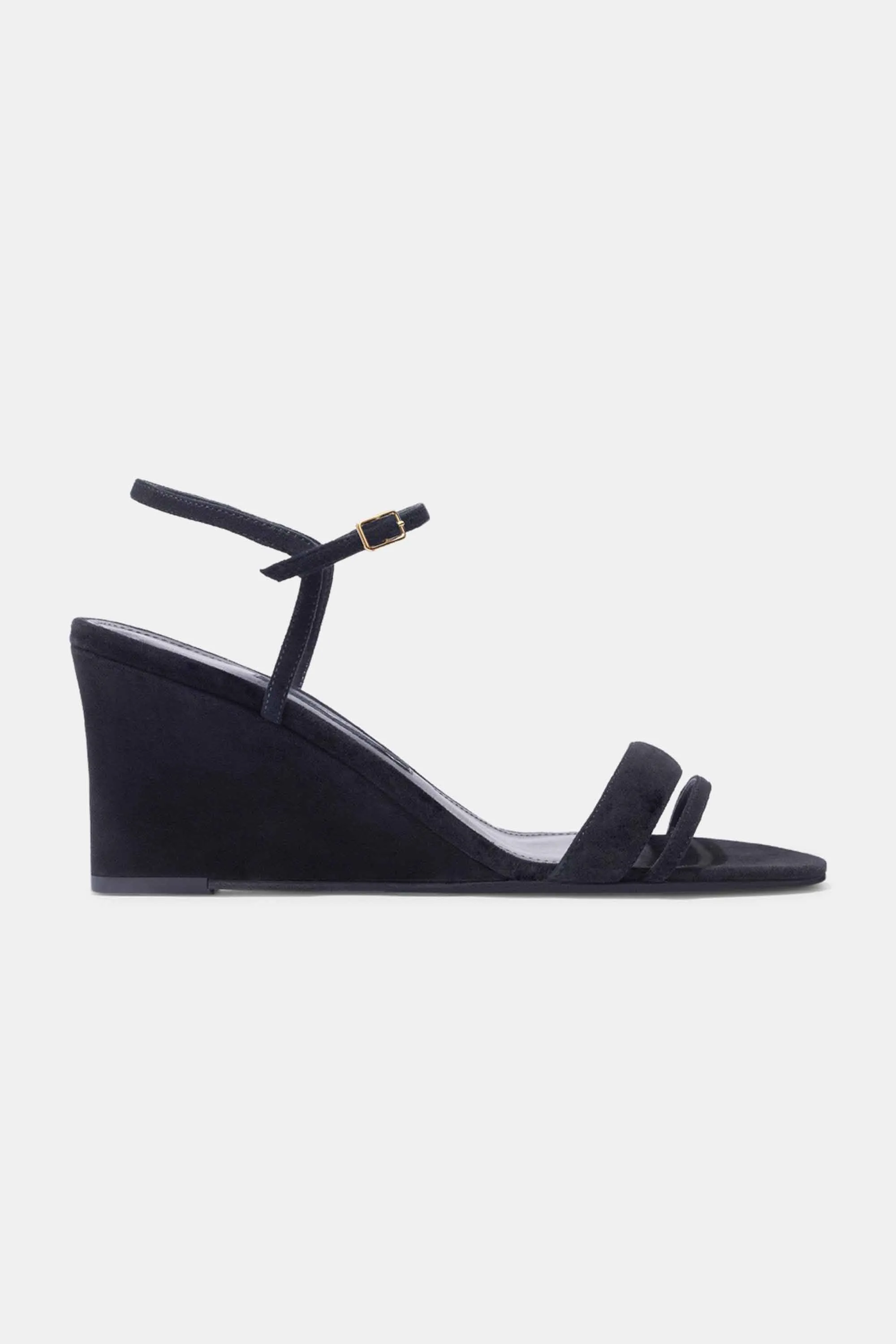 Simple Wedge in Black Suede — ARCHIVE SAMPLE; FINAL SALE sold by Emme Parsons