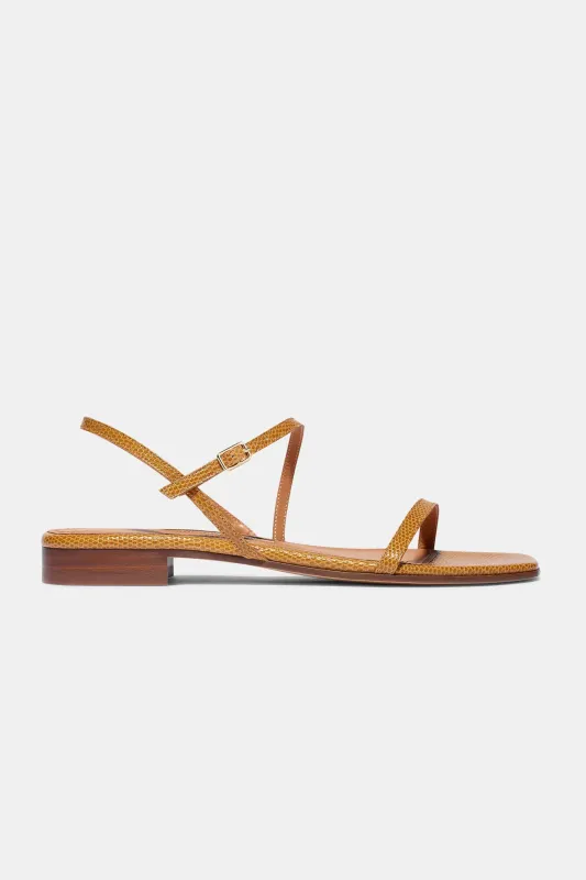 Hope in Wheat Embossed Lizard — ARCHIVE SAMPLE; FINAL SALE made by Emme Parsons