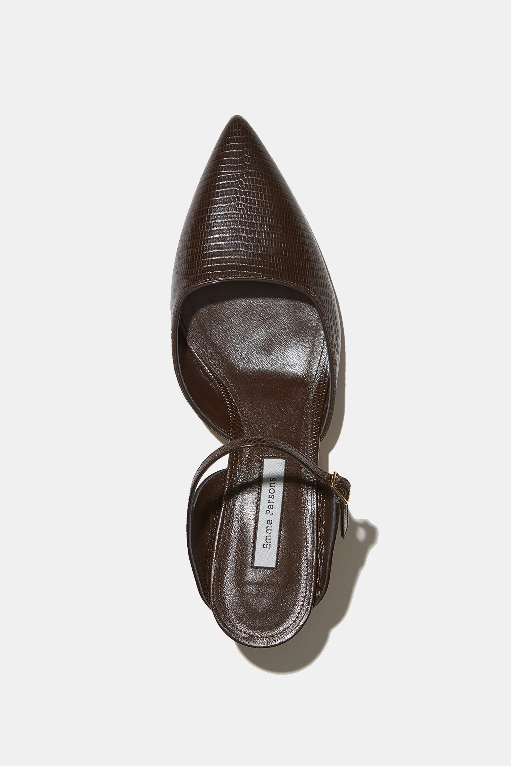 Isabel in Espresso Embossed Lizard sold by Emme Parsons product image thumbnail 3
