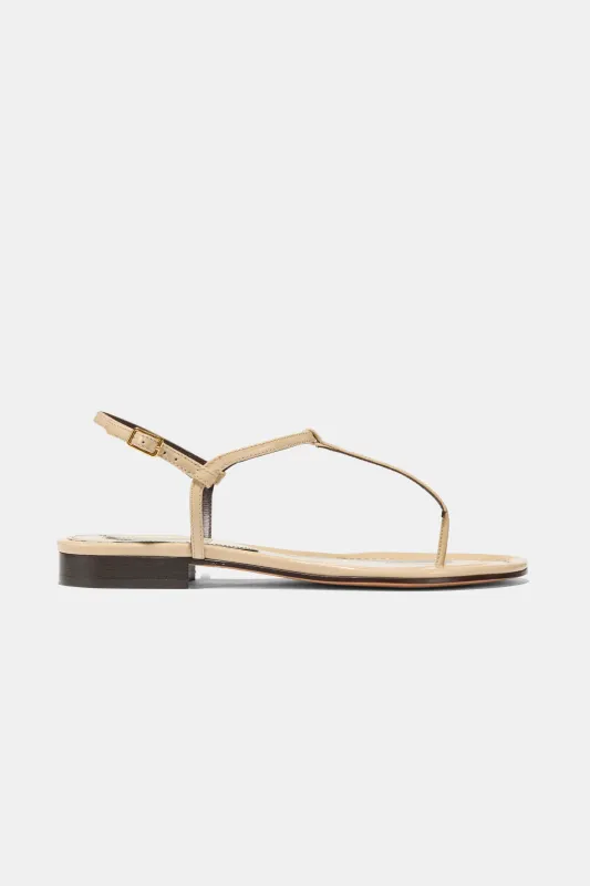 Cecilia in Beige Patent made by Emme Parsons