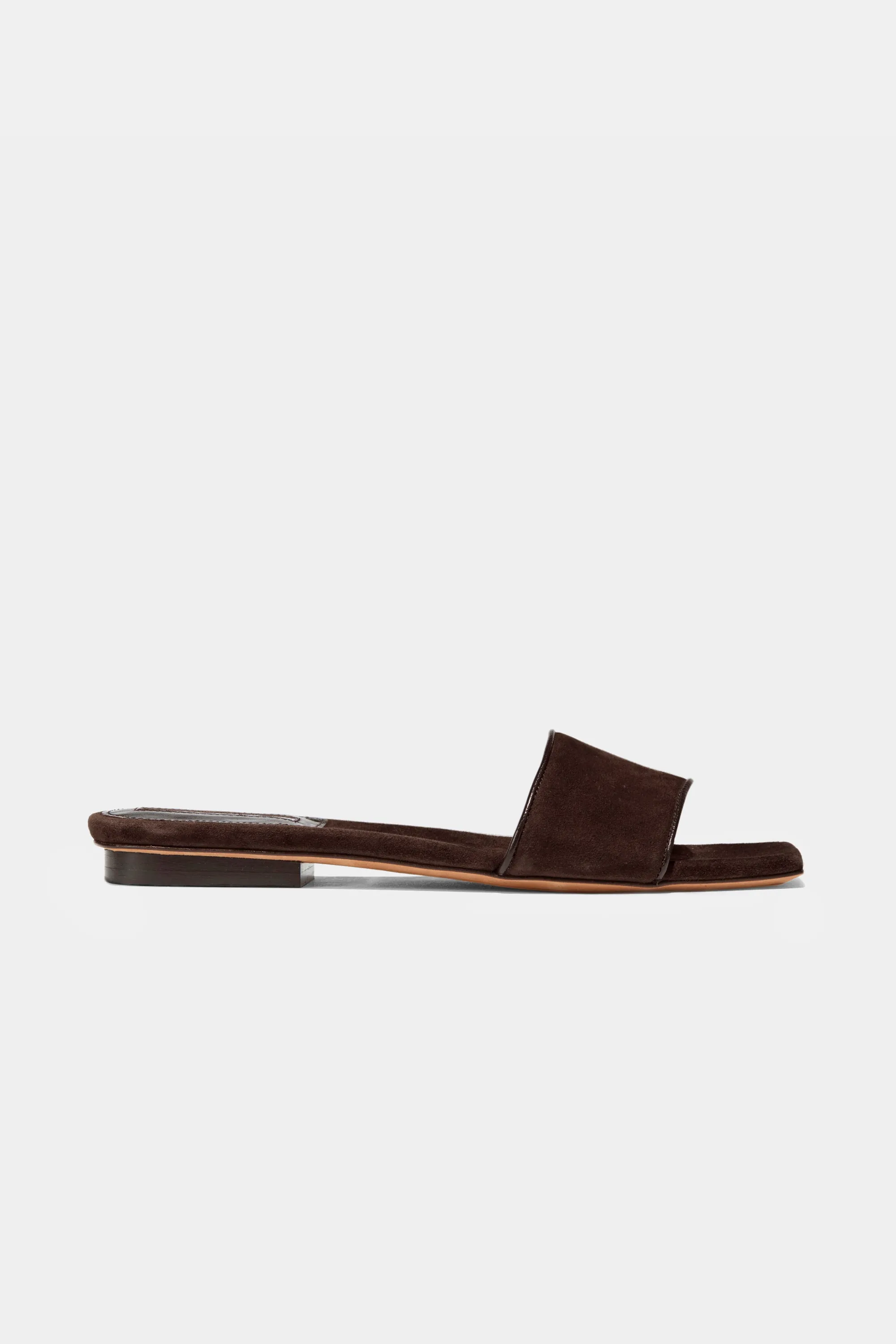 Domani in Espresso Suede sold by Emme Parsons