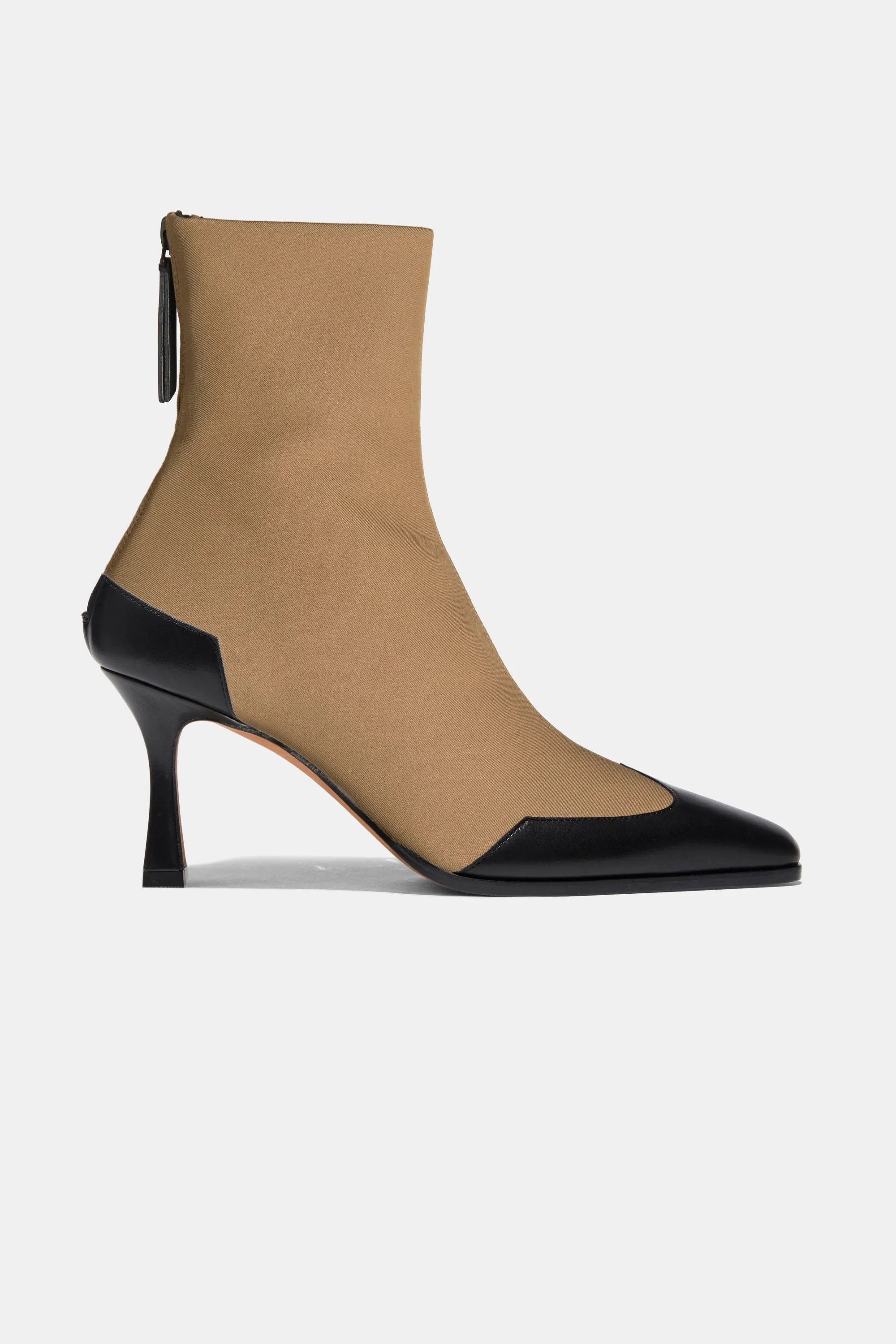 Western Stretch Boot in Tan Grosgrain sold by Emme Parsons