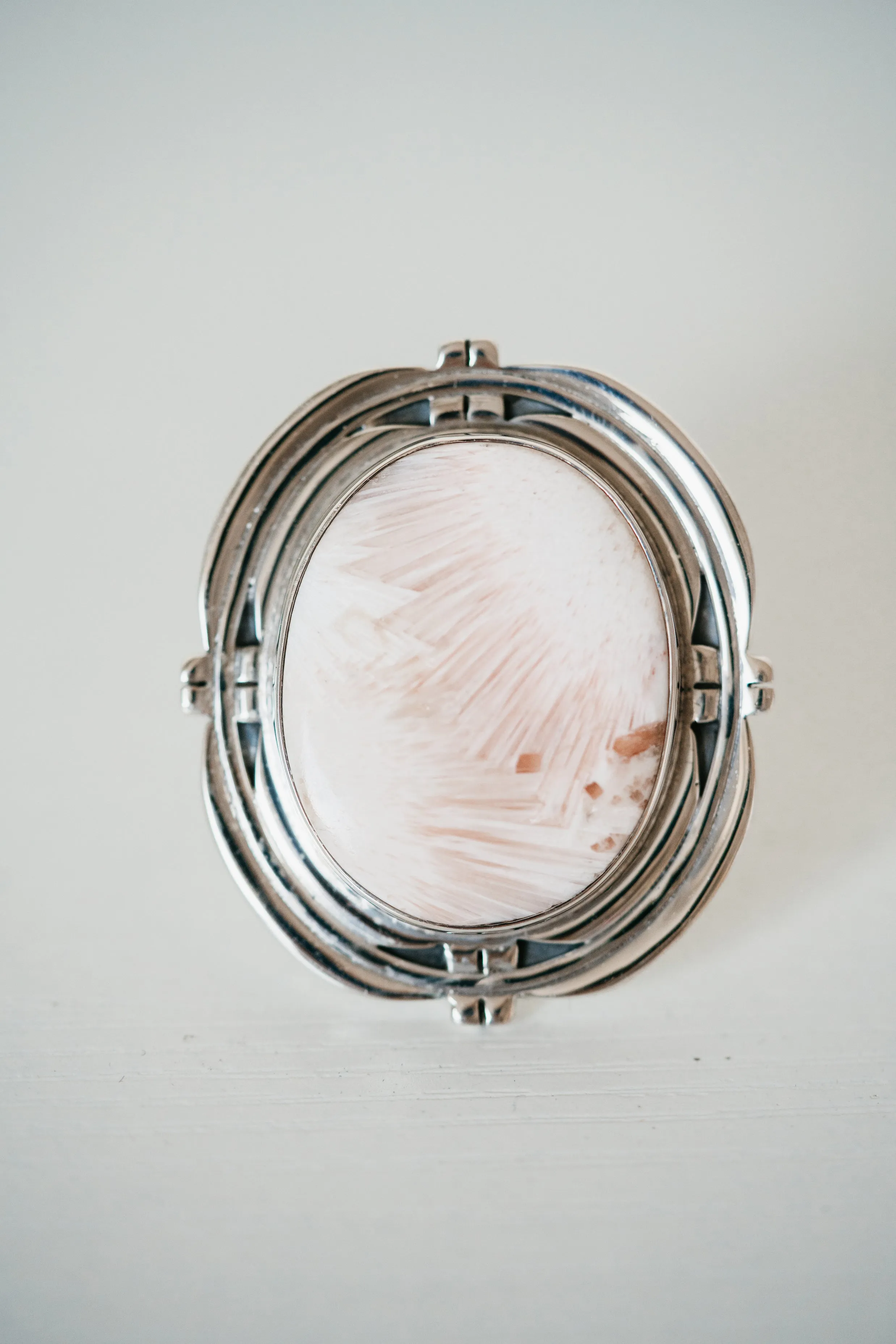 Knoxville Ring | Pink Scolecite sold by Goldie Lew