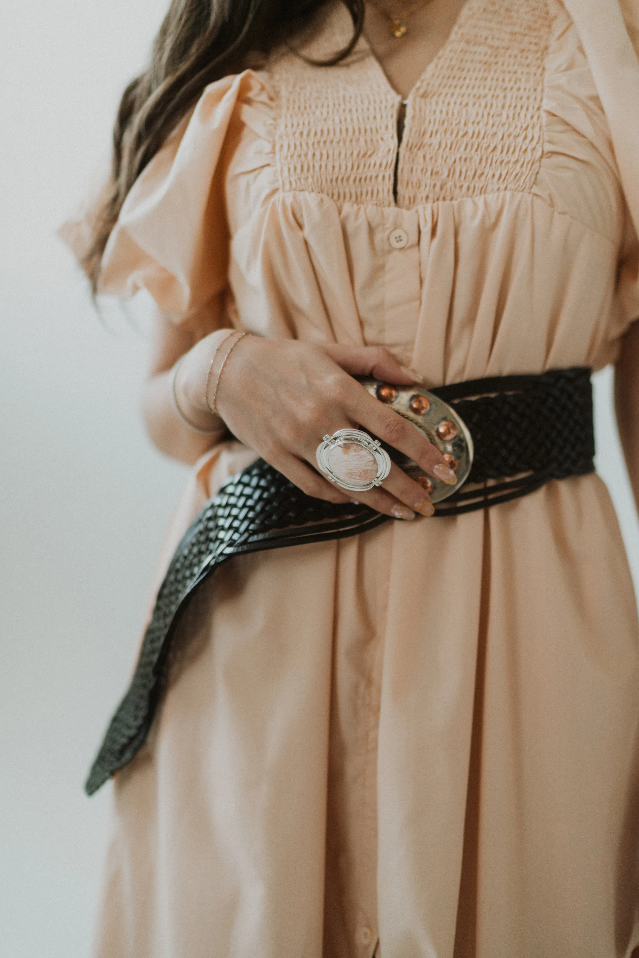 Knoxville Ring | Pink Scolecite sold by Goldie Lew product image thumbnail 2