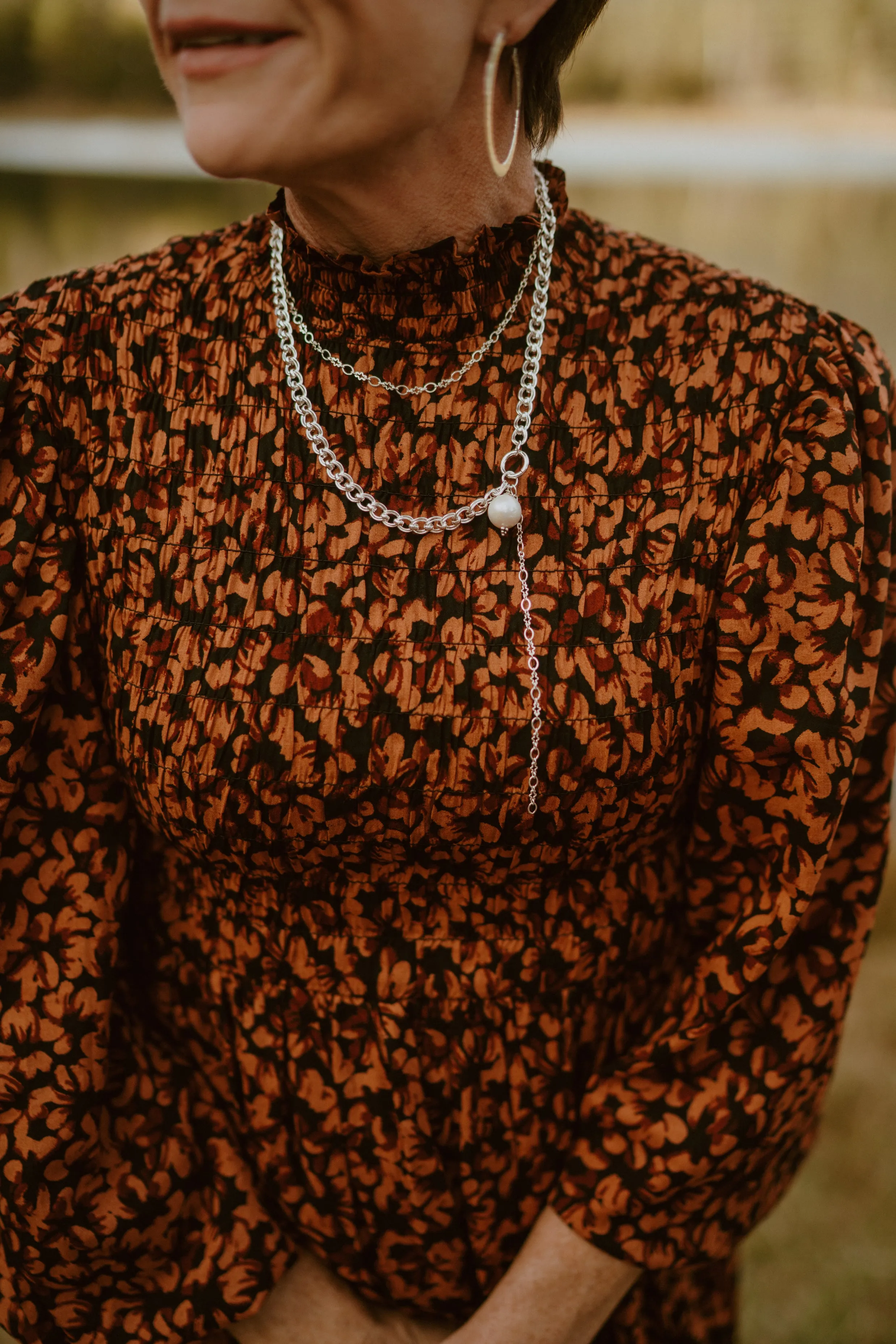 Danielle Necklace | Silver sold by Goldie Lew