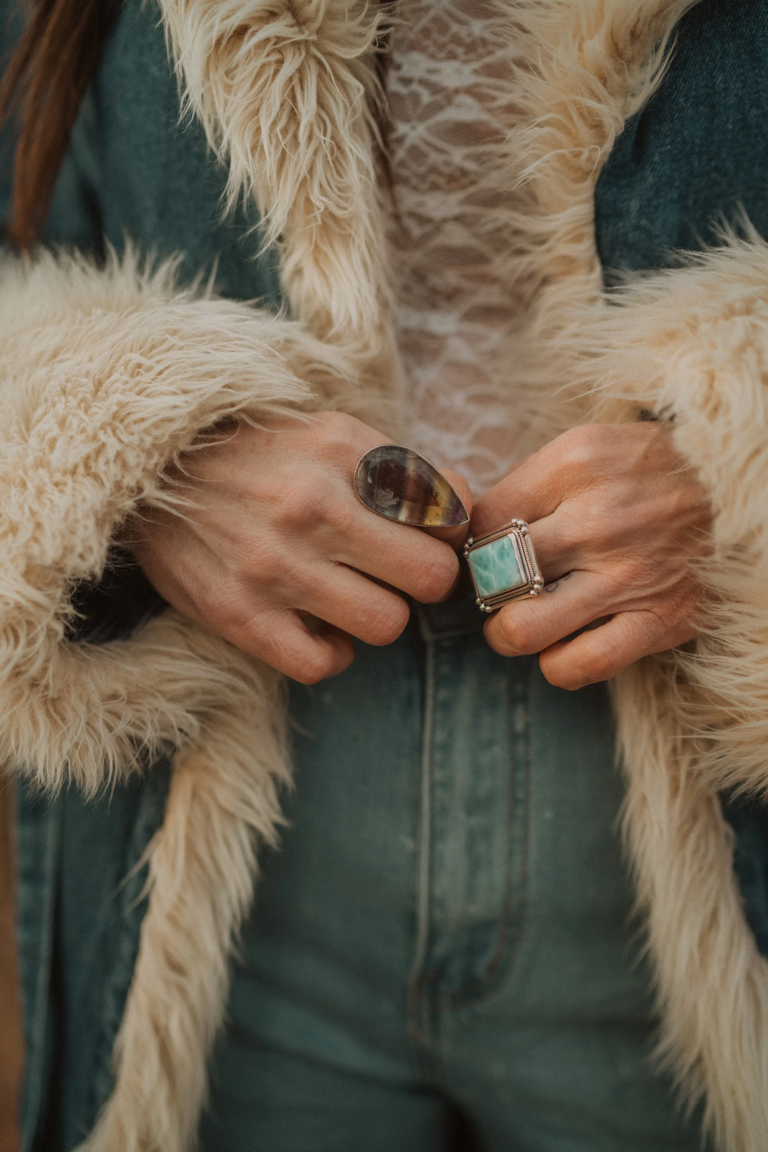 Kate Ring | Larimar sold by Goldie Lew product image thumbnail 3