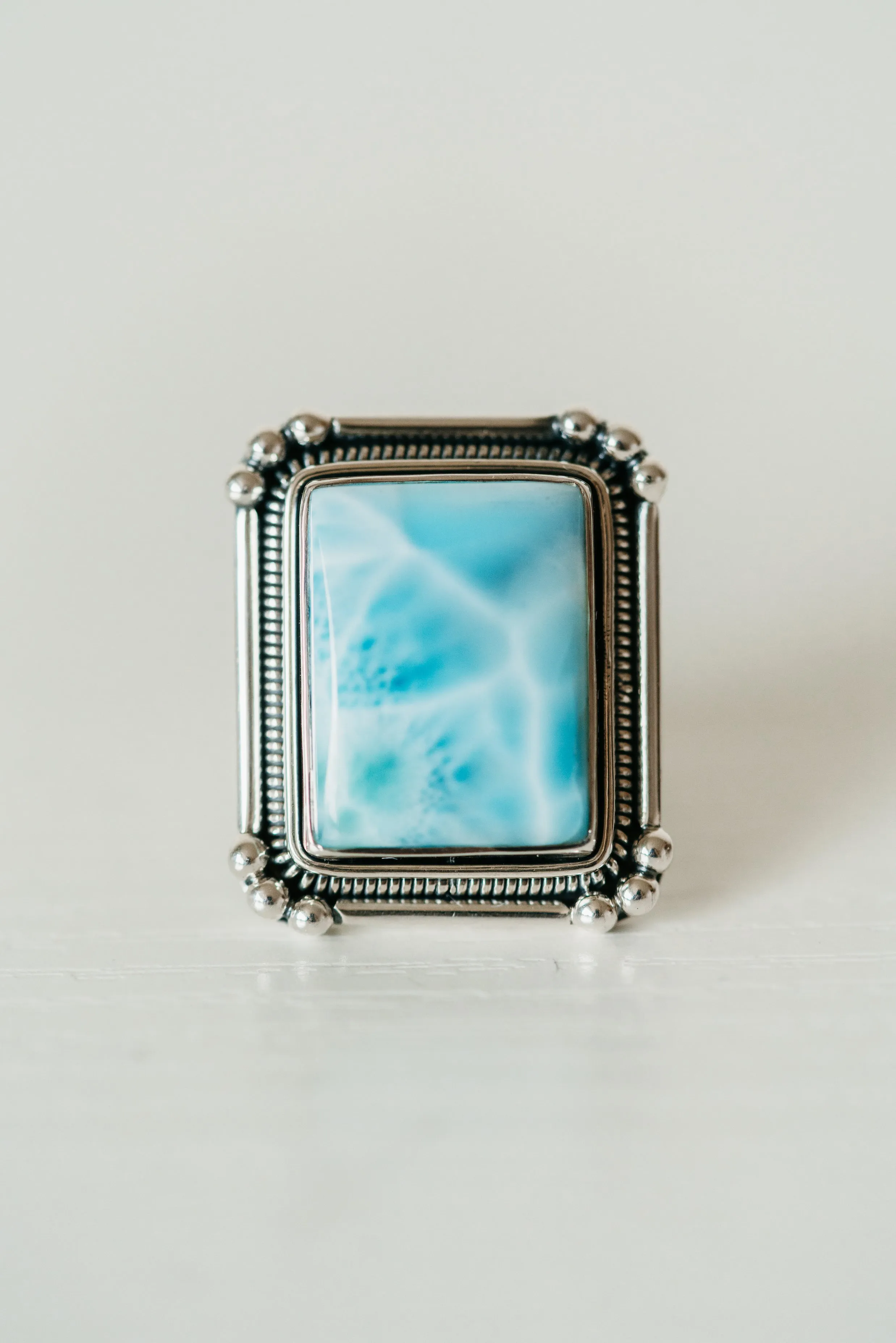 Kate Ring | Larimar sold by Goldie Lew