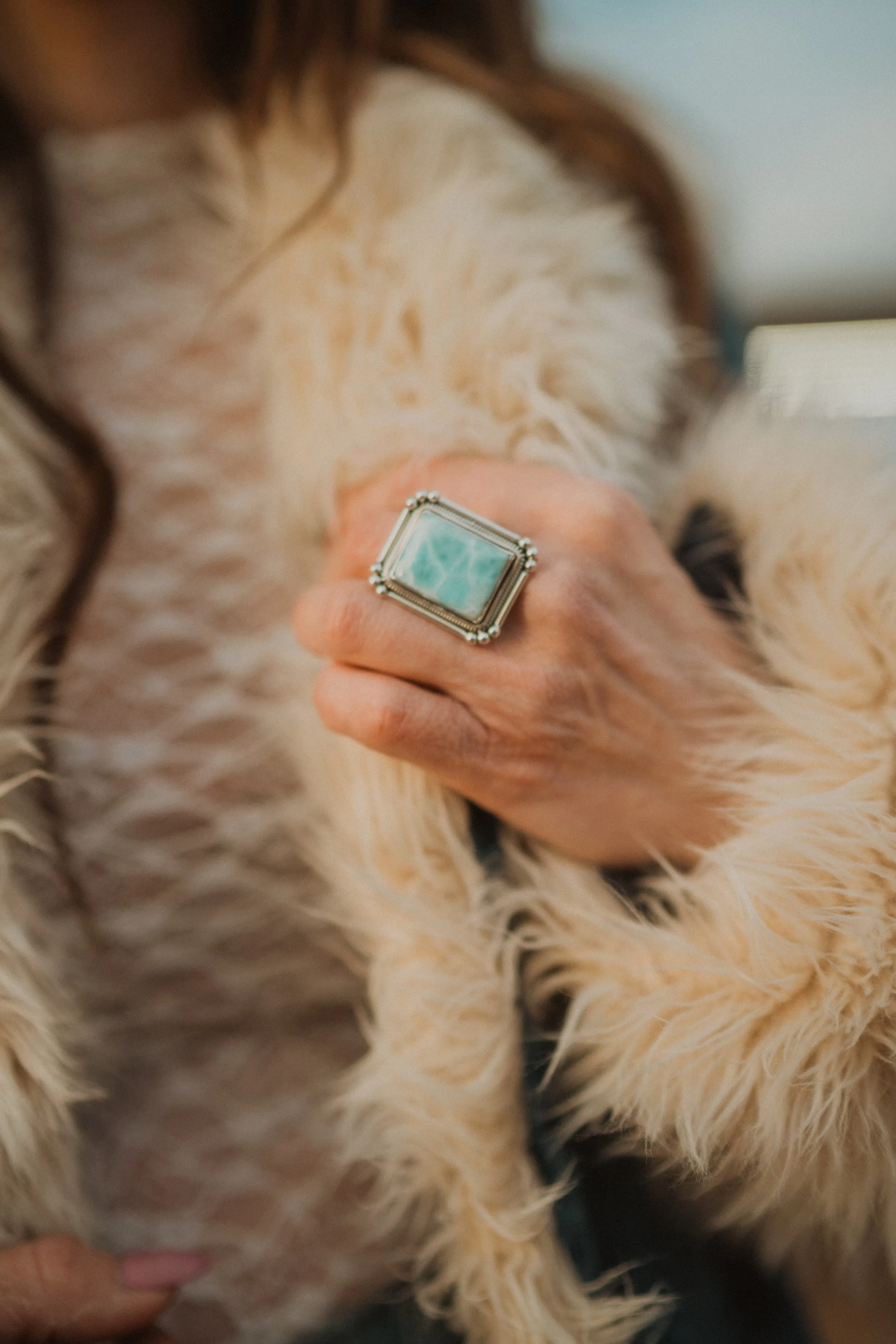 Kate Ring | Larimar sold by Goldie Lew product image thumbnail 2