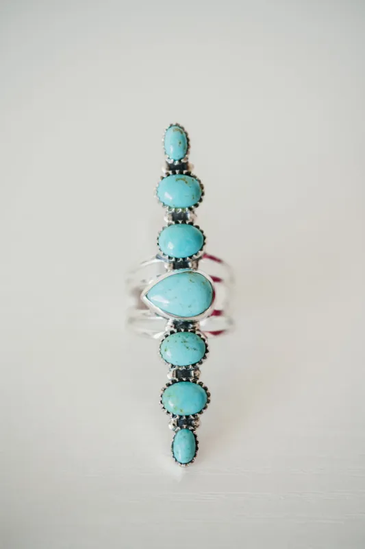 Salihah Ring | Turquoise sold by Goldie Lew
