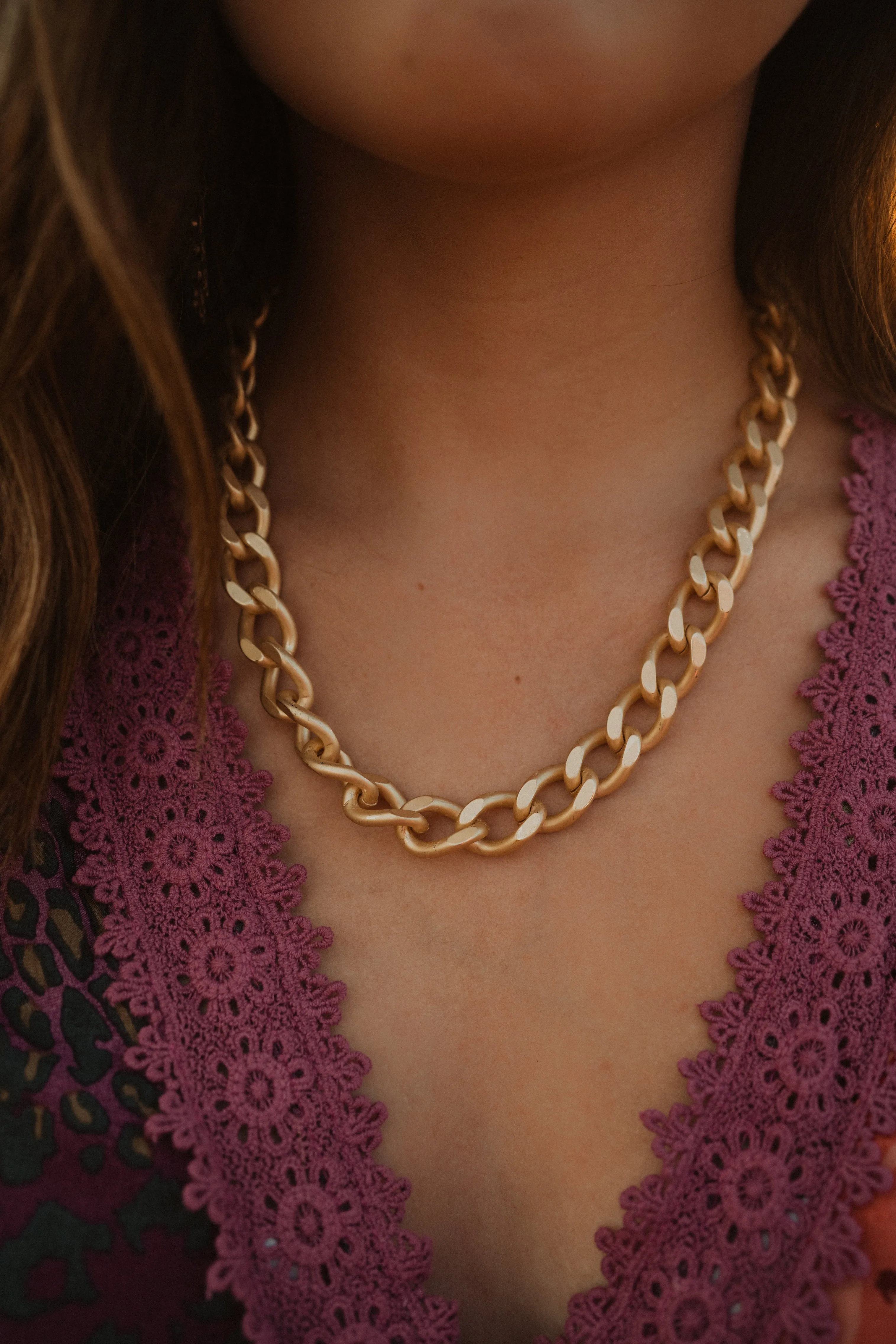 Chunky Gold Necklace | #4 - FINAL SALE sold by Goldie Lew product image thumbnail 2