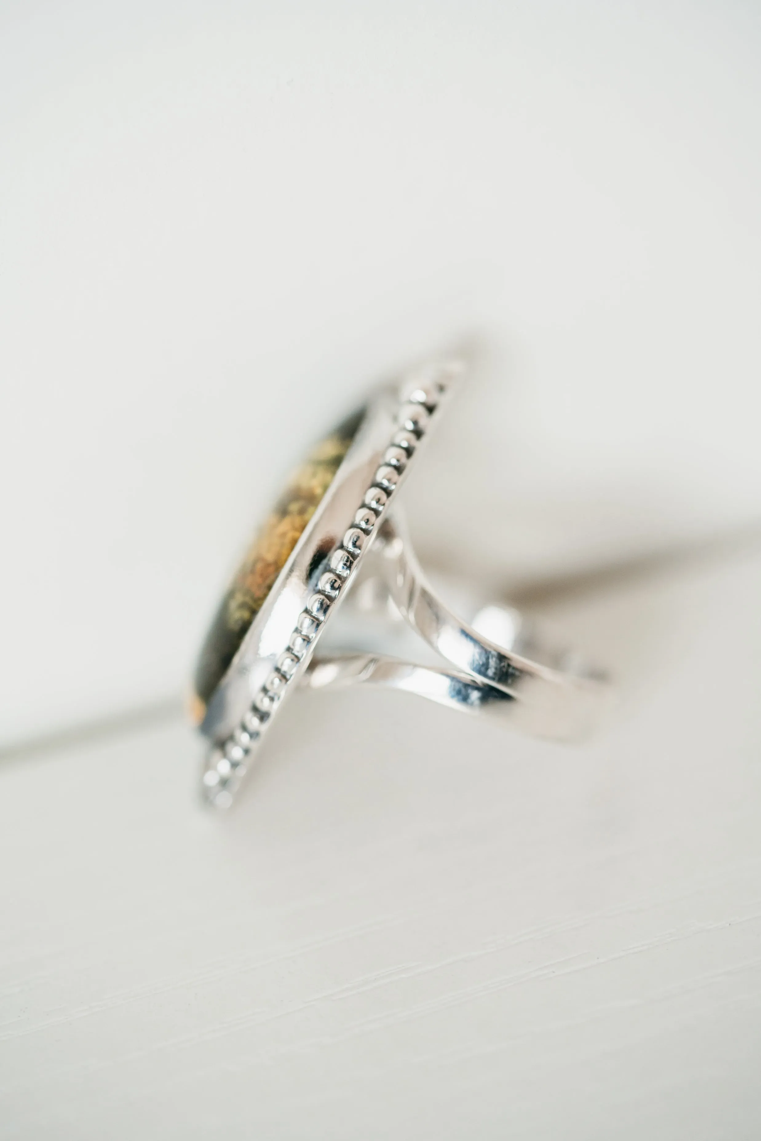 Aaliyah Ring | Bumblebee Jasper sold by Goldie Lew product image thumbnail 3