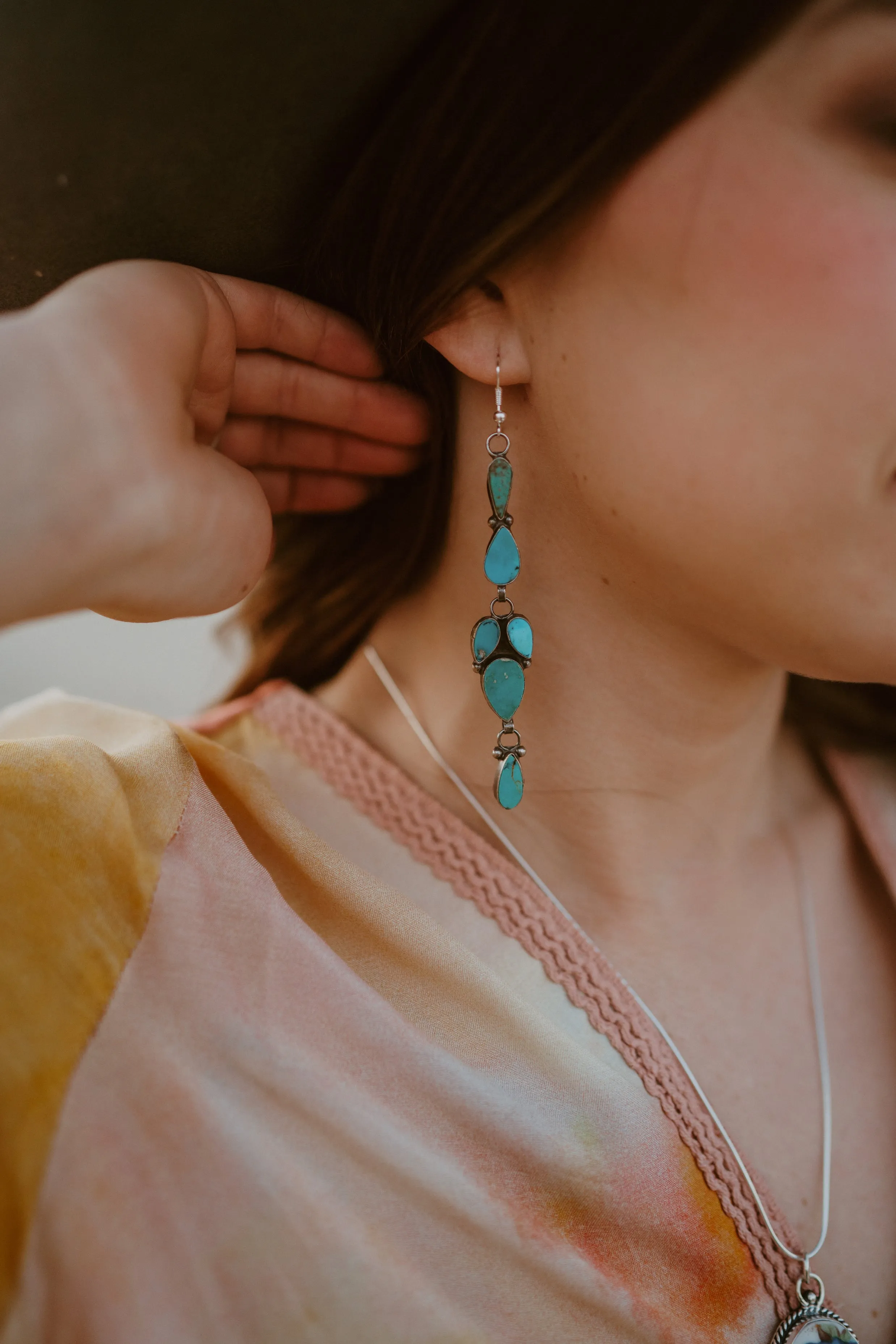 Dianna Earrings | Turquoise | #3 sold by Goldie Lew