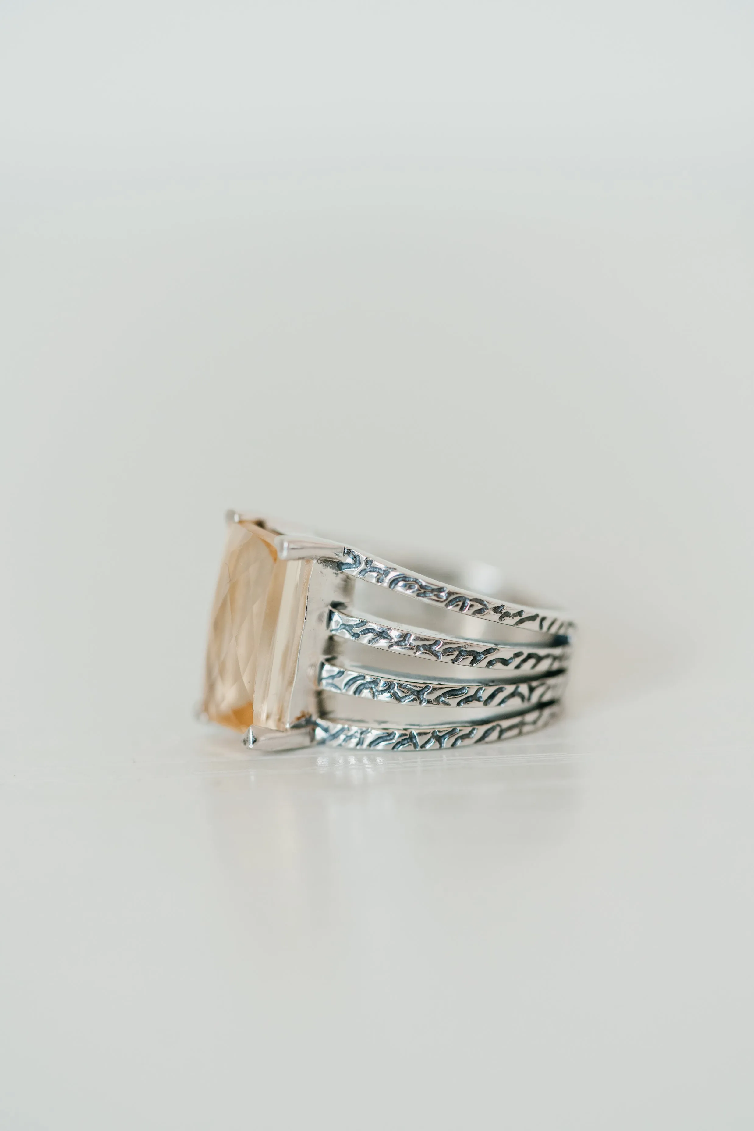 Abbie Ring | Gold Citrine sold by Goldie Lew product image thumbnail 3