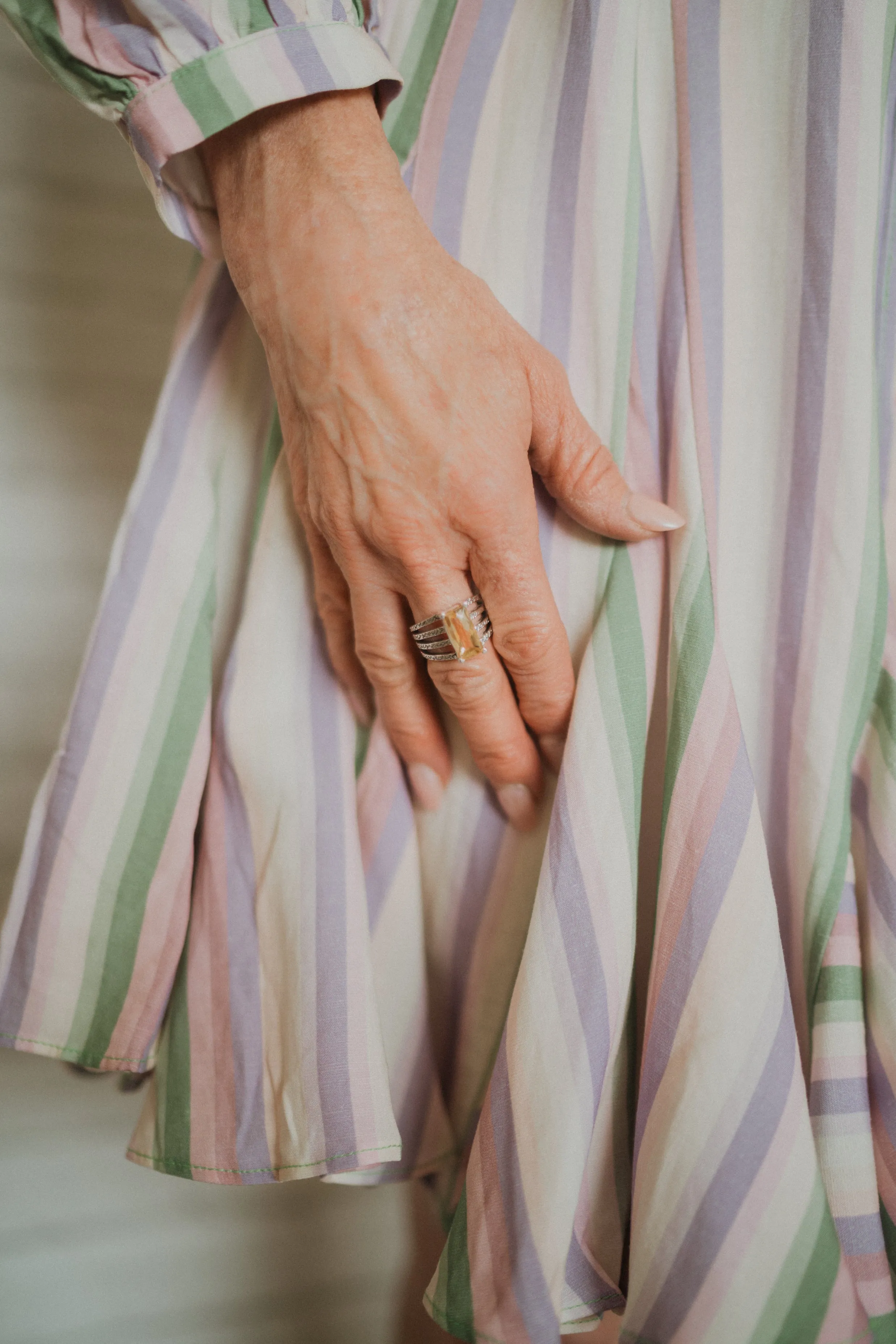 Abbie Ring | Gold Citrine sold by Goldie Lew product image thumbnail 2