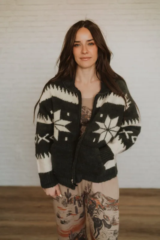 Snowflake Knit Jacket sold by Goldie Lew