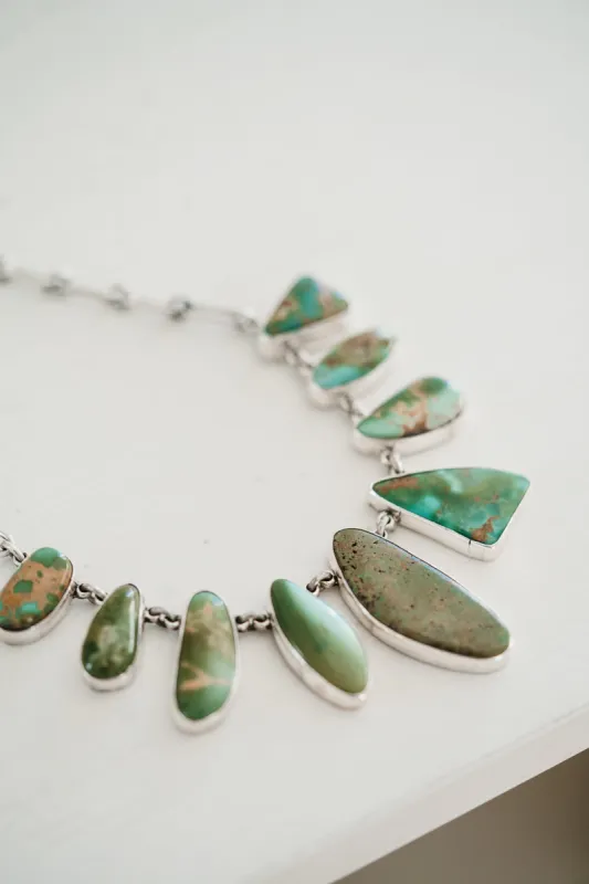 Phoebe Necklace | Green sold by Goldie Lew