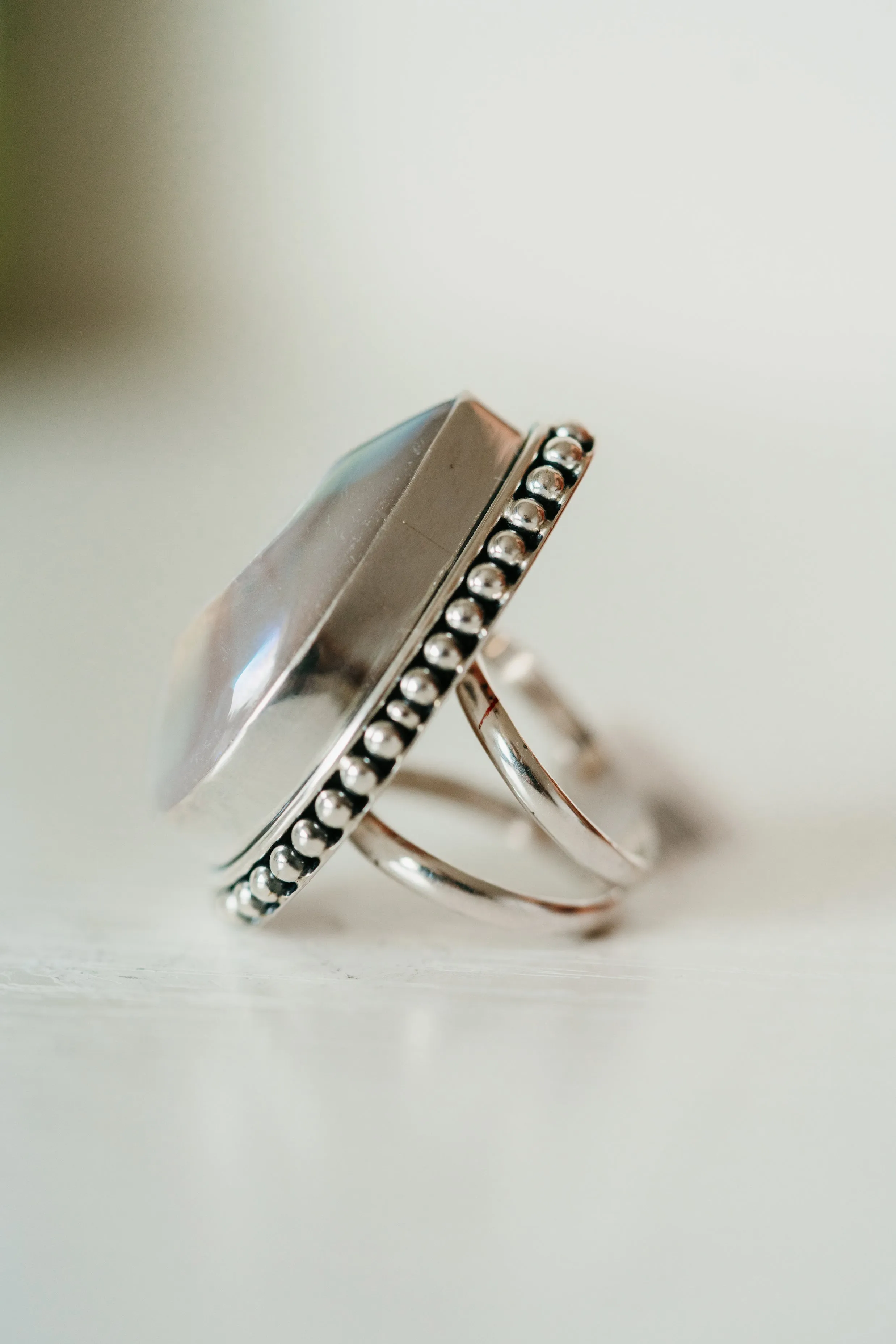 Italy Ring | Titanium Druse sold by Goldie Lew product image thumbnail 4
