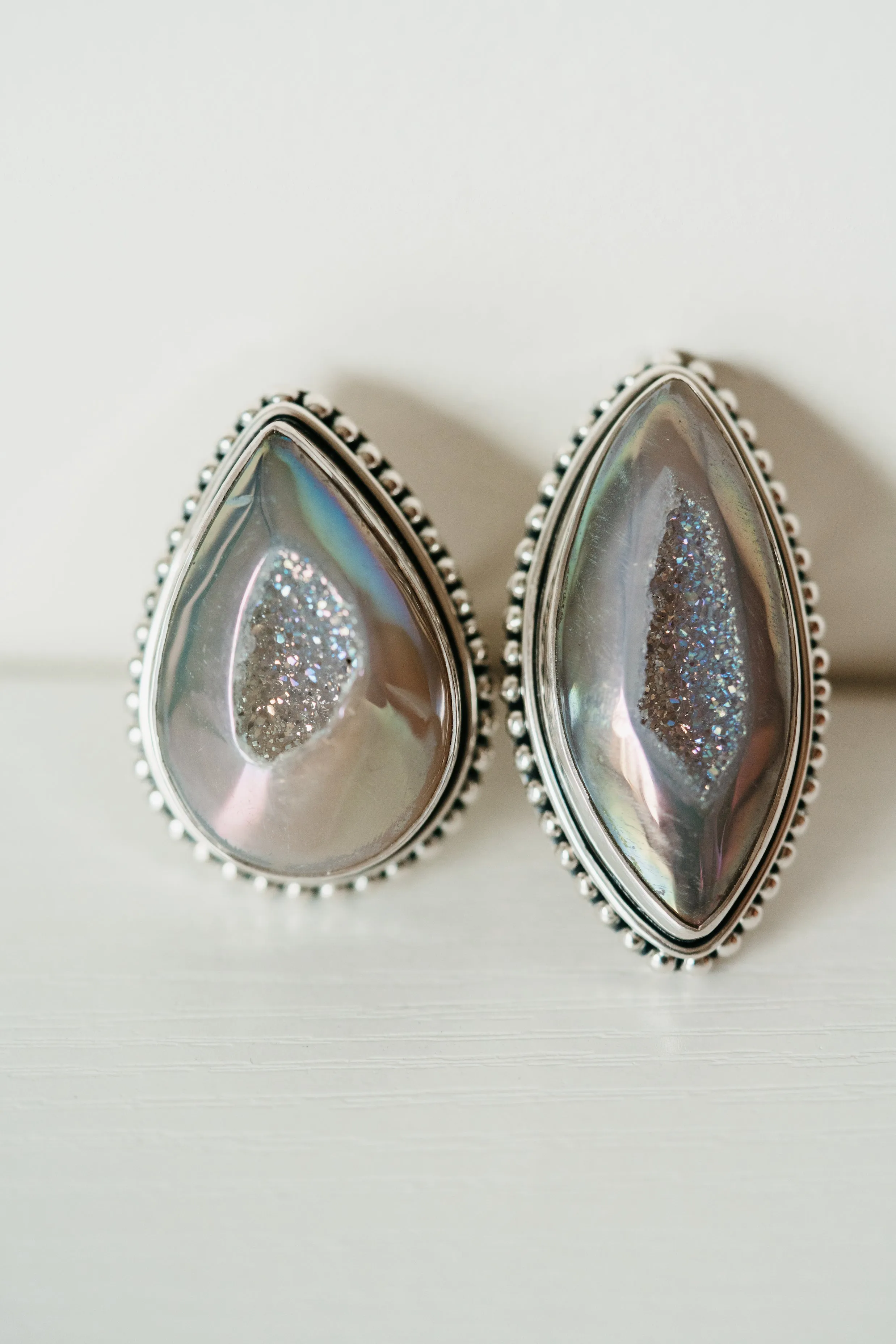 Italy Ring | Titanium Druse sold by Goldie Lew