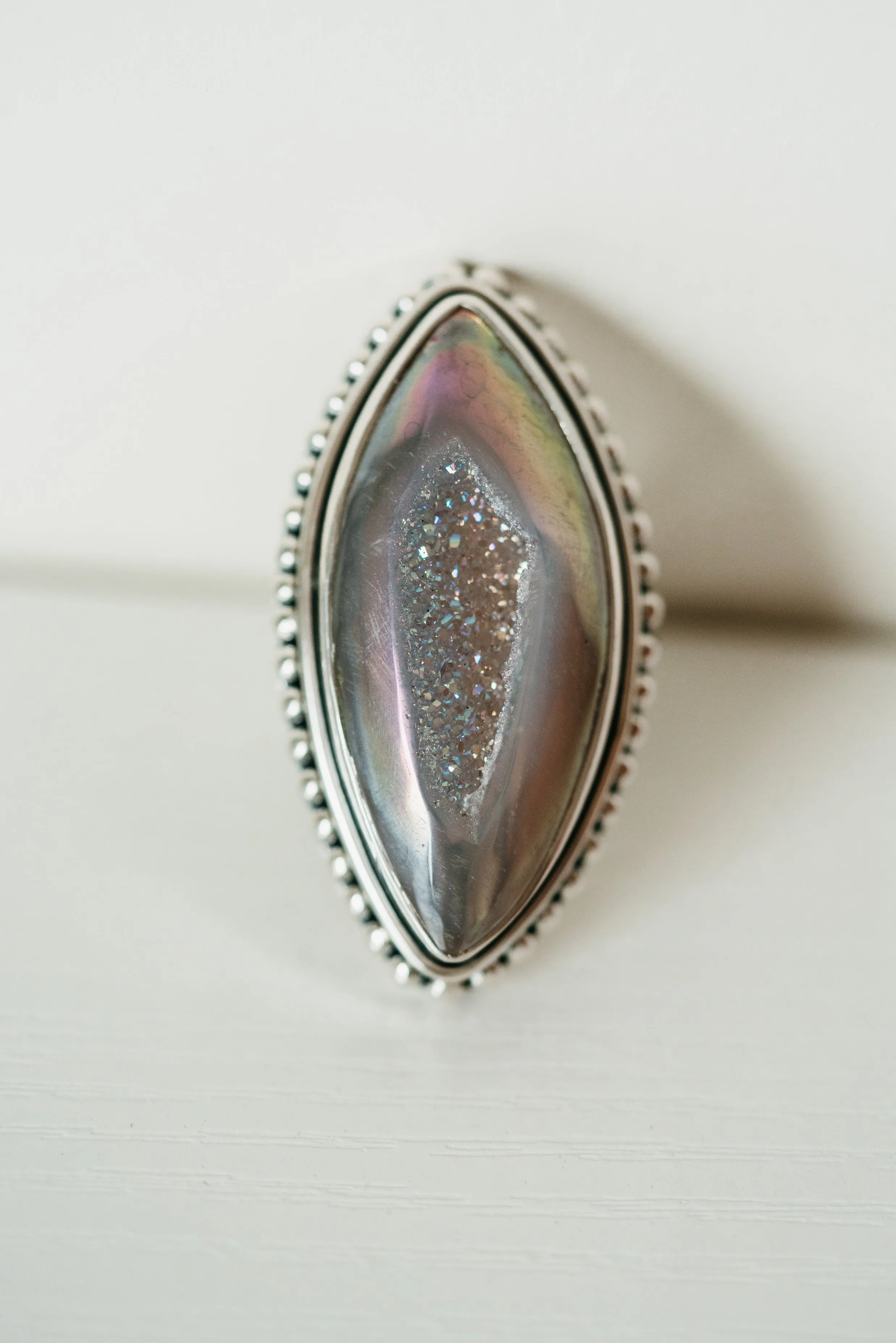 Italy Ring | Titanium Druse sold by Goldie Lew product image thumbnail 5