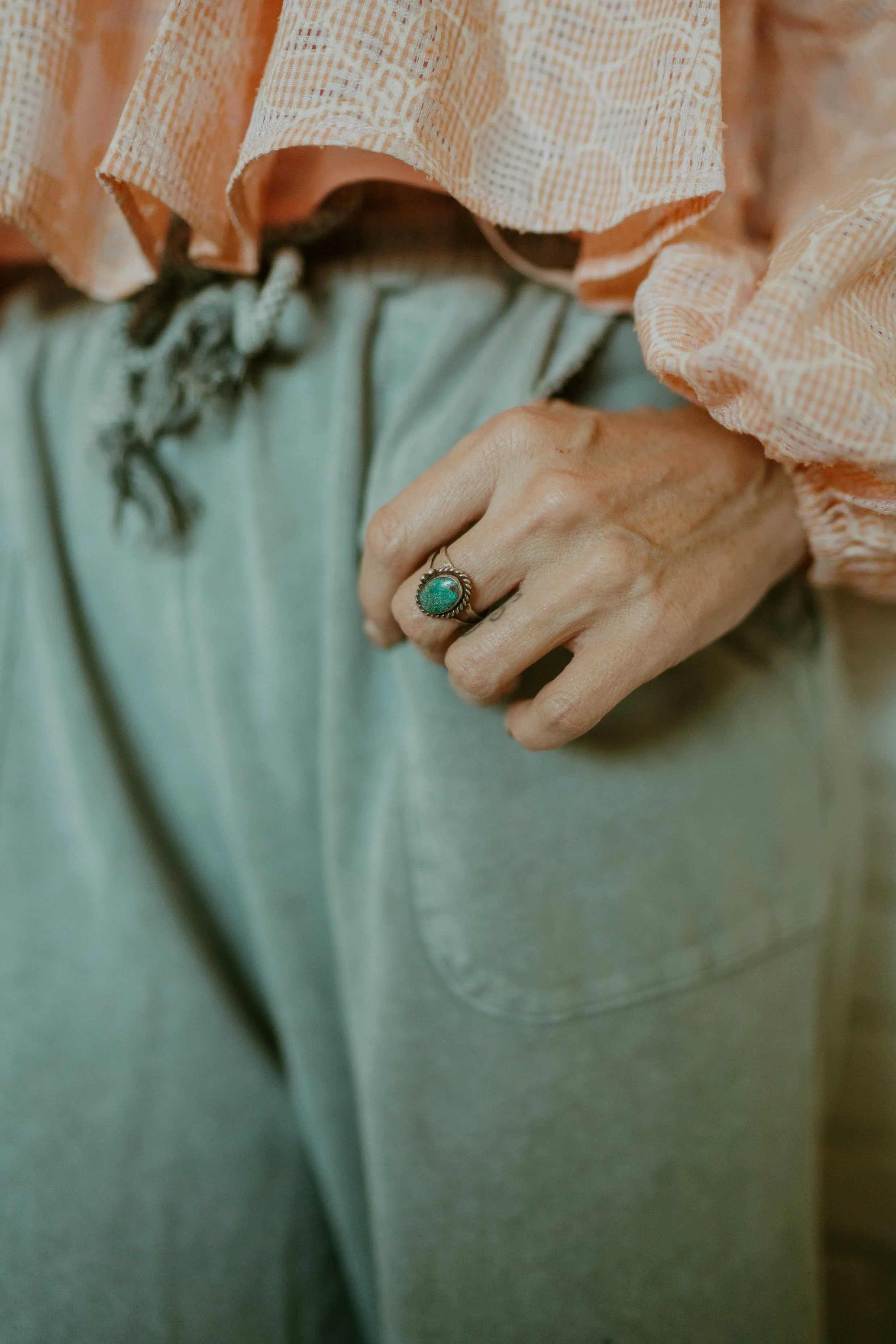 Weston Ring | Turquoise - FINAL SALE sold by Goldie Lew product image thumbnail 2