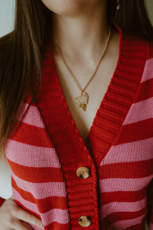 Golden Hearts Necklace sold by Goldie Lew