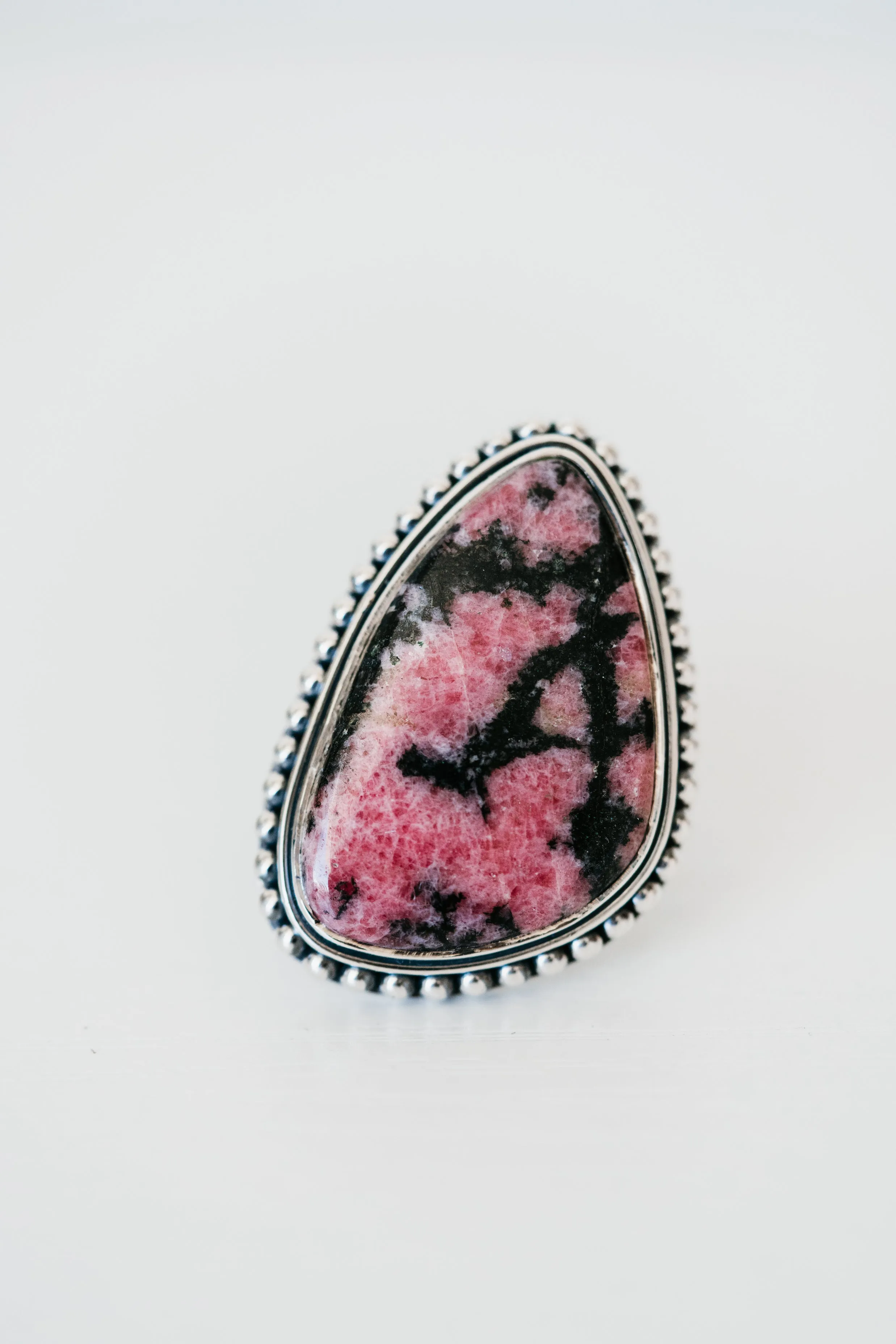 Betsy Ring | Pink Rhodonite sold by Goldie Lew product image thumbnail 4