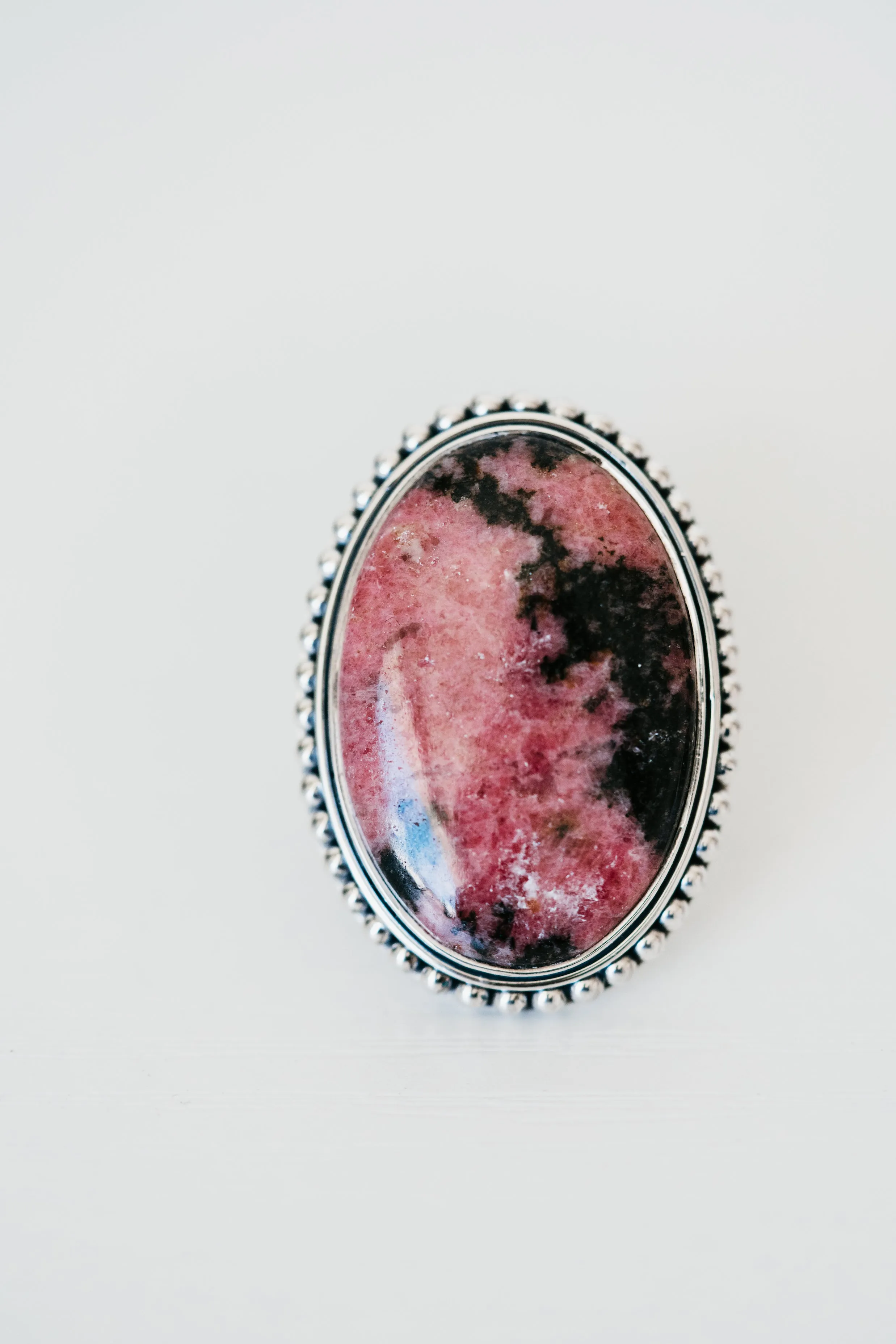 Betsy Ring | Pink Rhodonite sold by Goldie Lew product image thumbnail 5