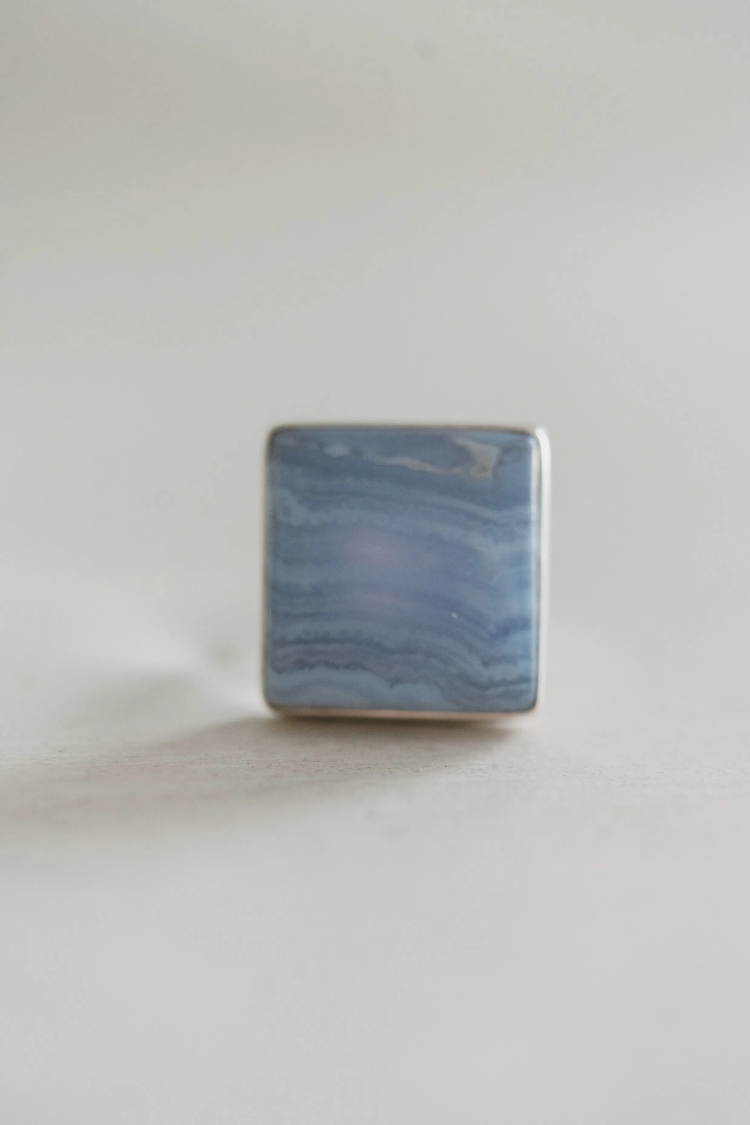 Alonzo Ring | Blue Lace Agate sold by Goldie Lew product image thumbnail 5