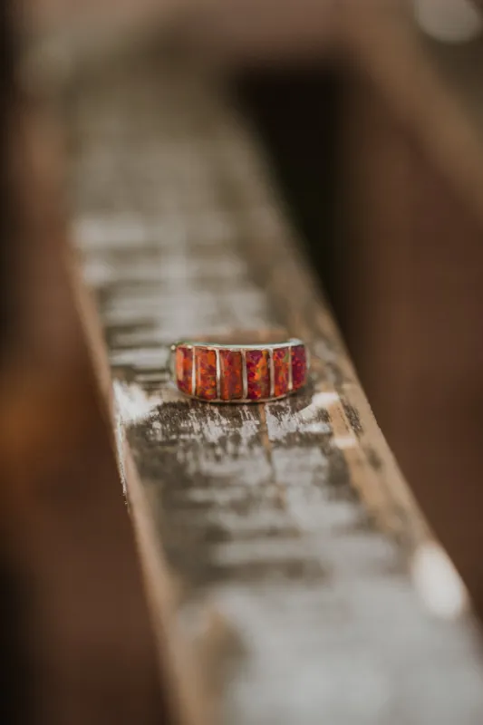Cru Ring | Magenta Opal sold by Goldie Lew