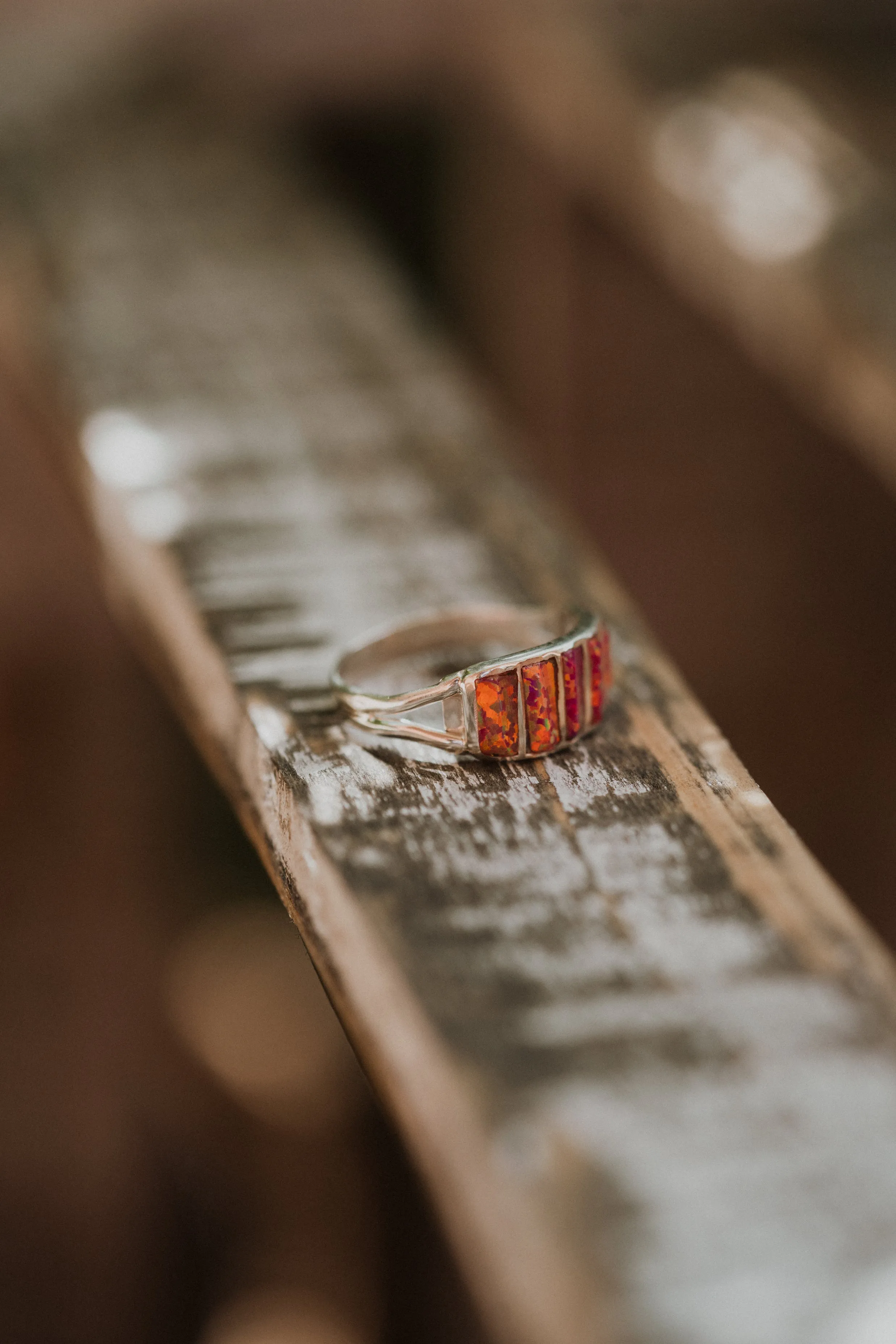 Cru Ring | Magenta Opal sold by Goldie Lew product image thumbnail 2