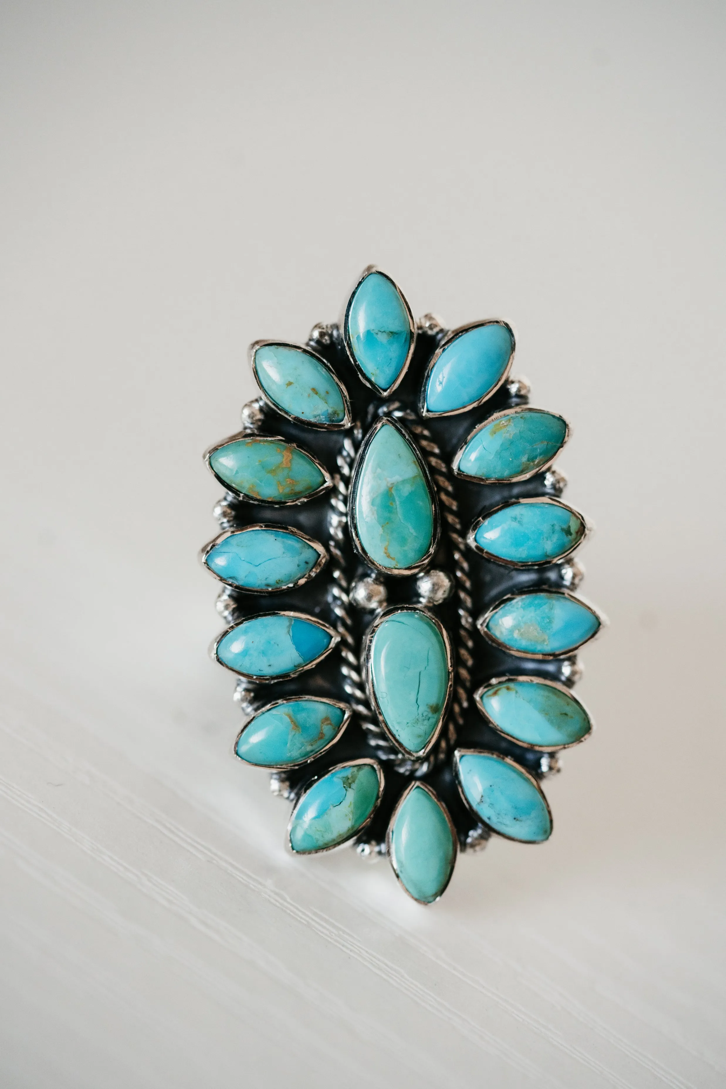 Perra Ring | Turquoise sold by Goldie Lew