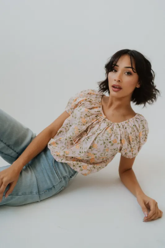 Yellow Roses Top sold by Goldie Lew