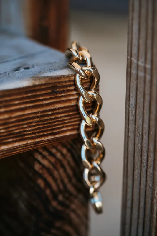Industrial Gold Bracelet - FINAL SALE sold by Goldie Lew