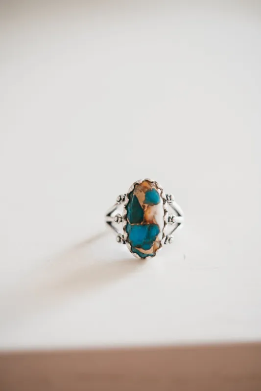 Lora Ring | Spiny Turquoise sold by Goldie Lew