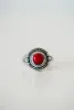 Reaching for Red Ring | Coral sold by Goldie Lew