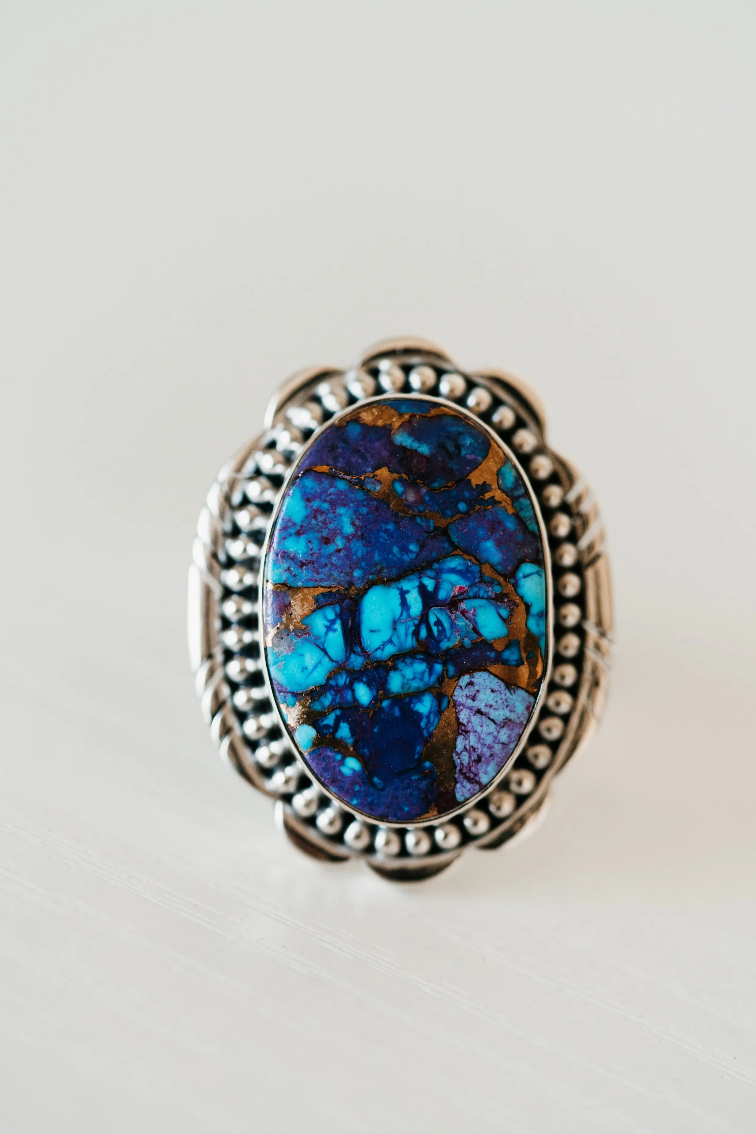 Bristol Ring | Purple Turquoise sold by Goldie Lew product image thumbnail 5