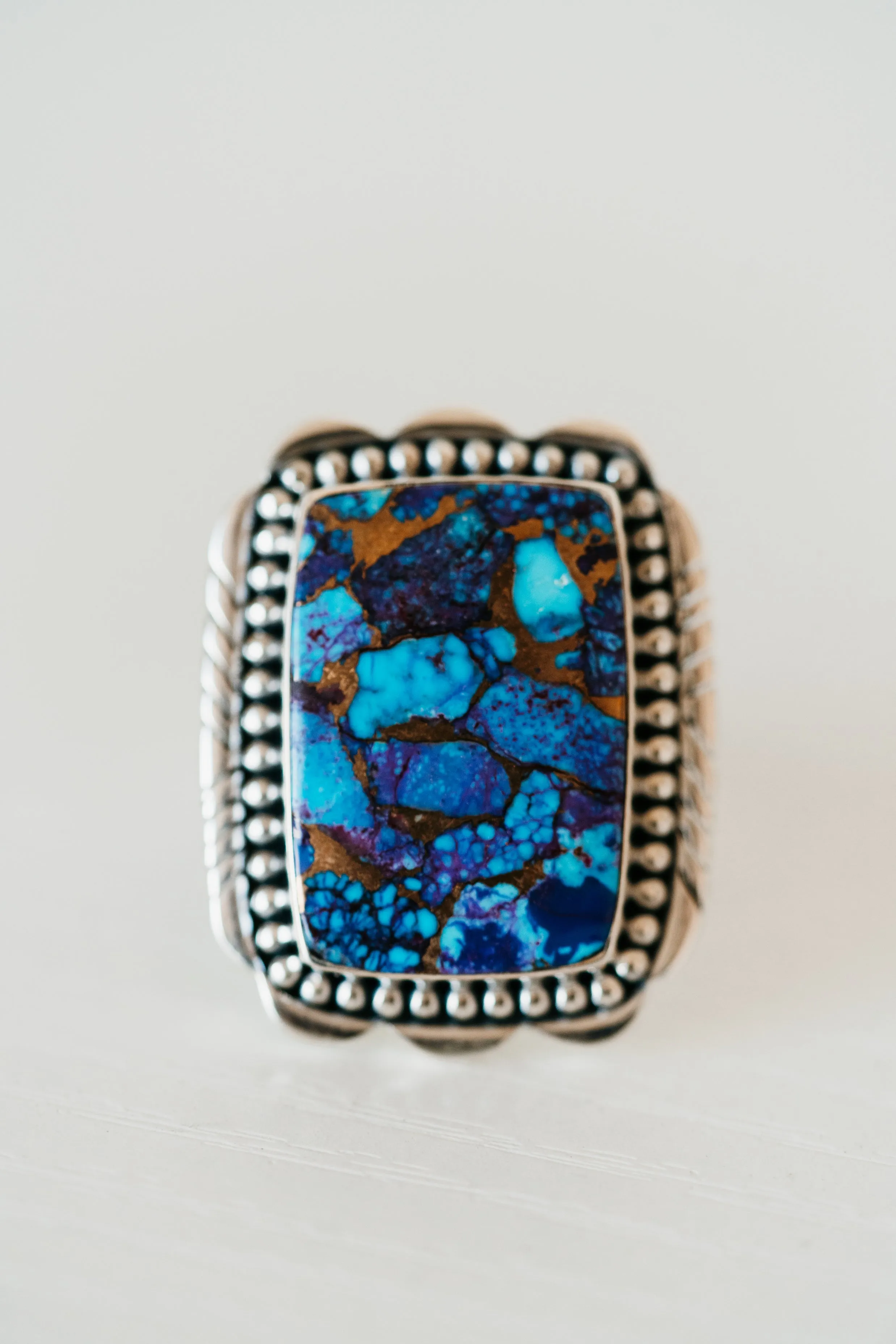 Bristol Ring | Purple Turquoise sold by Goldie Lew product image thumbnail 3