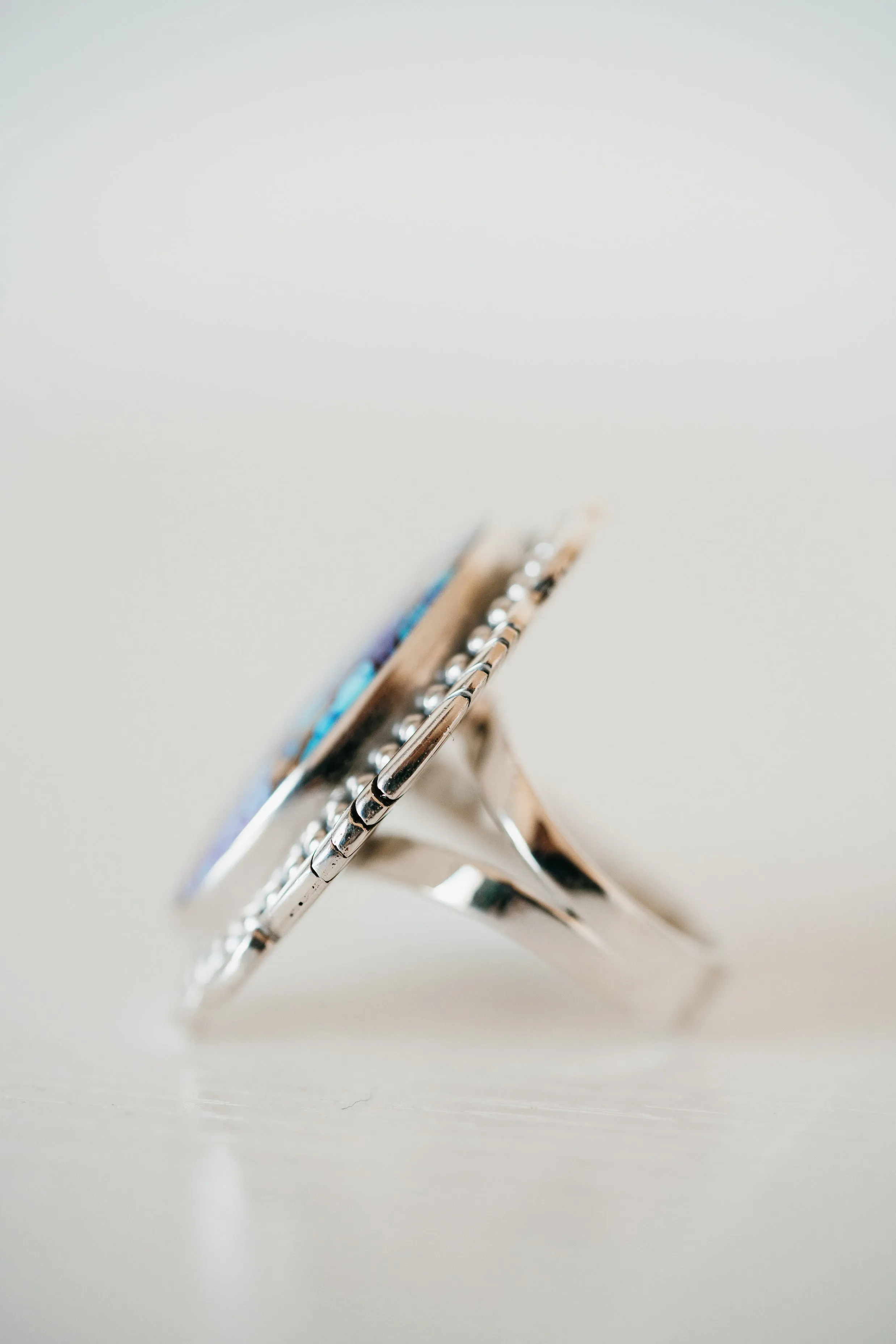 Bristol Ring | Purple Turquoise sold by Goldie Lew product image thumbnail 4