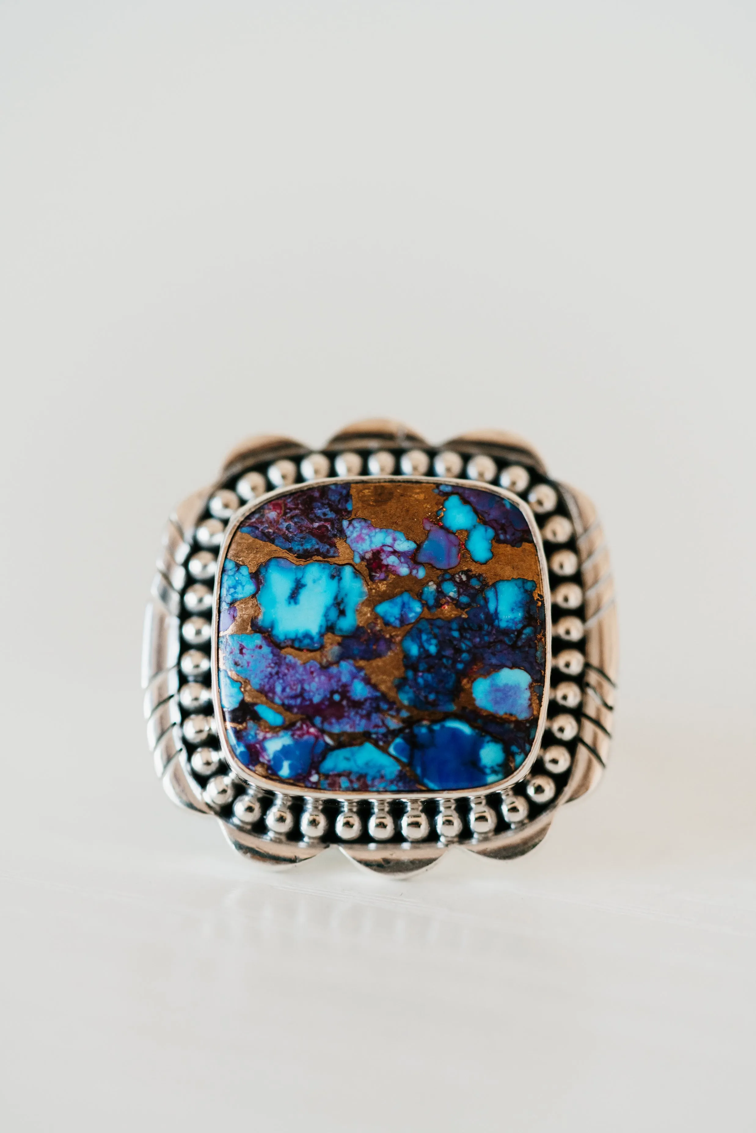 Bristol Ring | Purple Turquoise sold by Goldie Lew