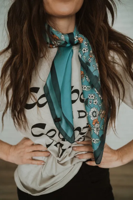 Billowing Blues Wild Rag sold by Goldie Lew