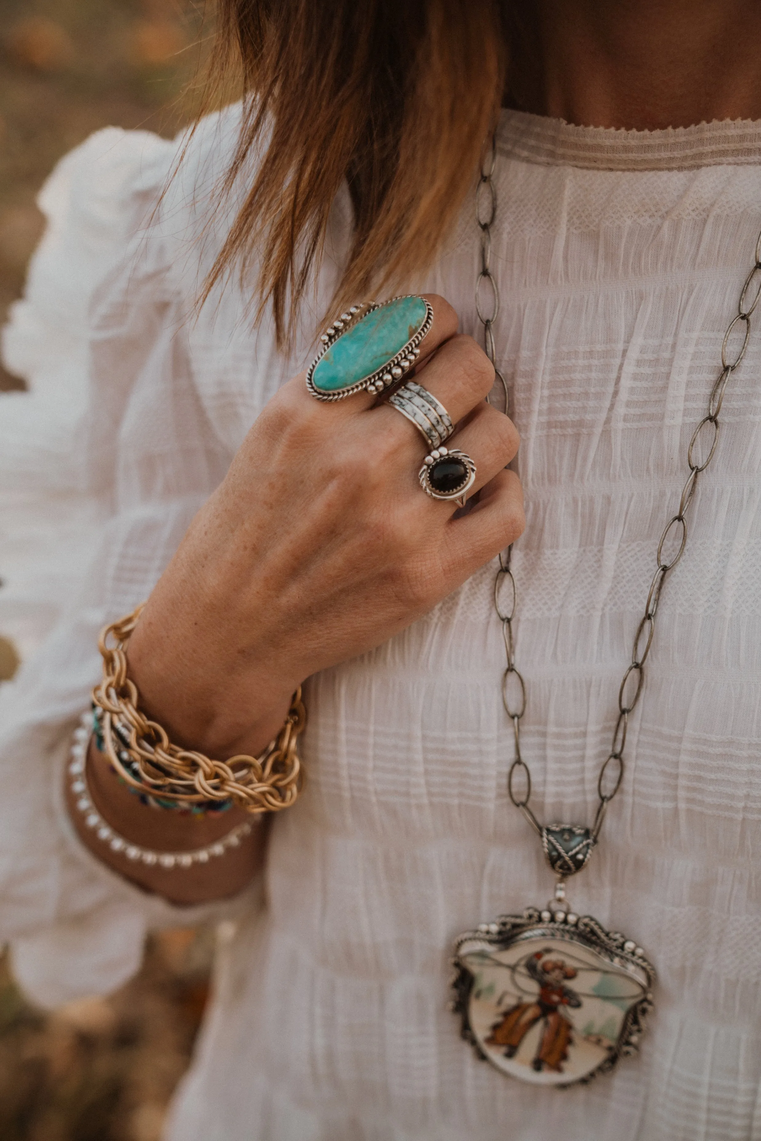 Winnie Ring | Turquoise sold by Goldie Lew product image thumbnail 4