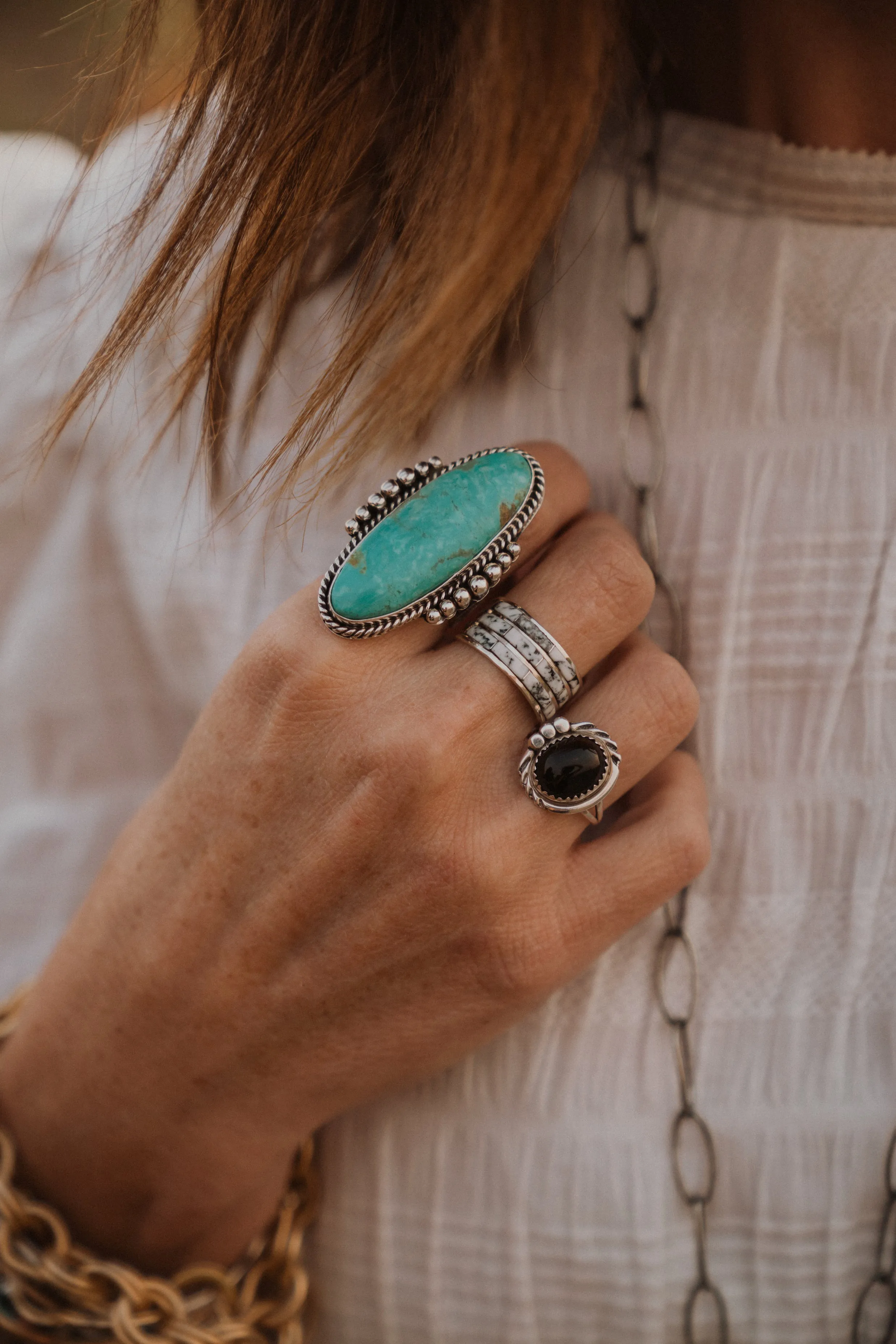Winnie Ring | Turquoise sold by Goldie Lew product image thumbnail 5