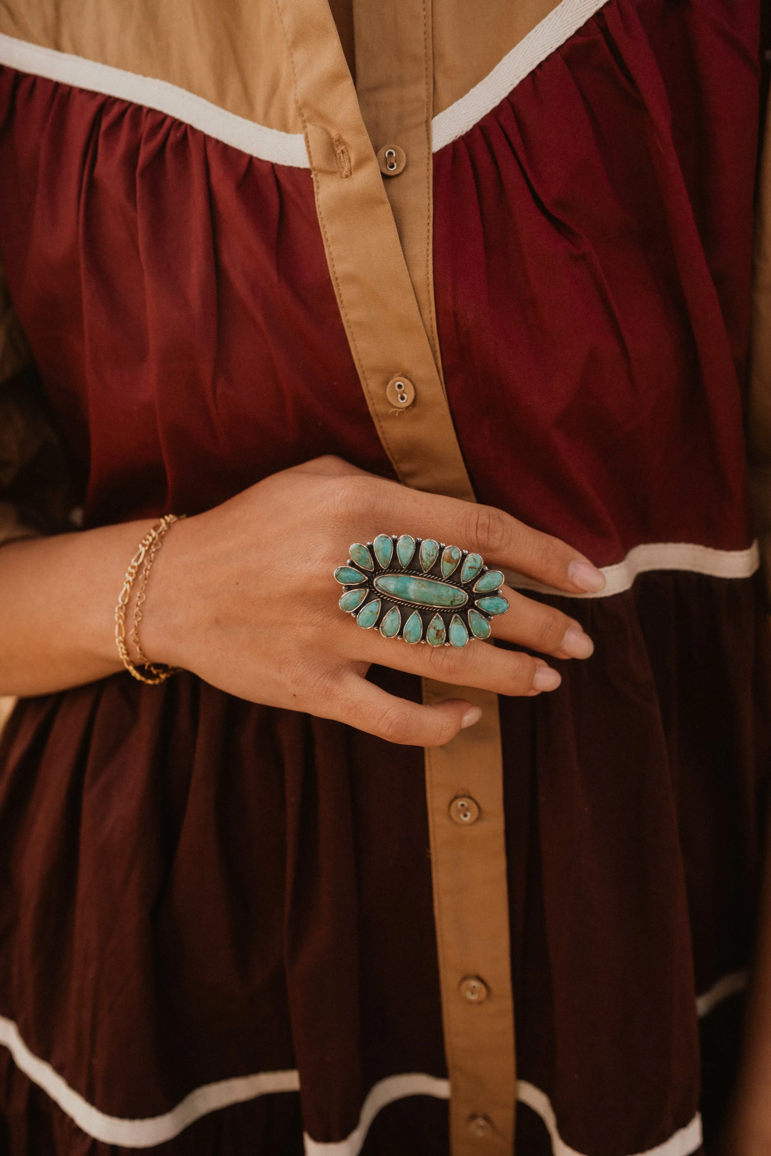 Rheny Ring | Turquoise sold by Goldie Lew product image thumbnail 2