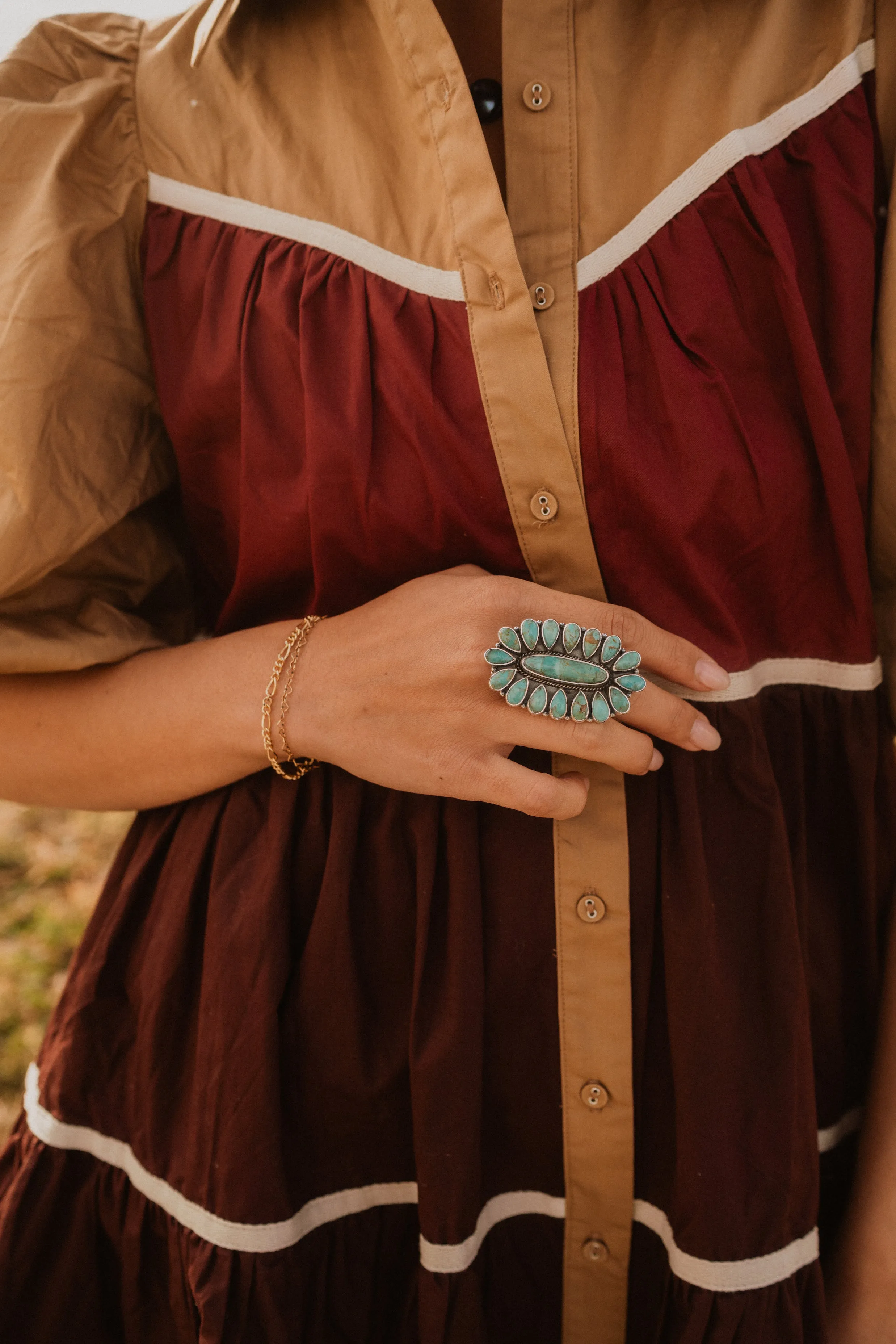 Rheny Ring | Turquoise sold by Goldie Lew product image thumbnail 3