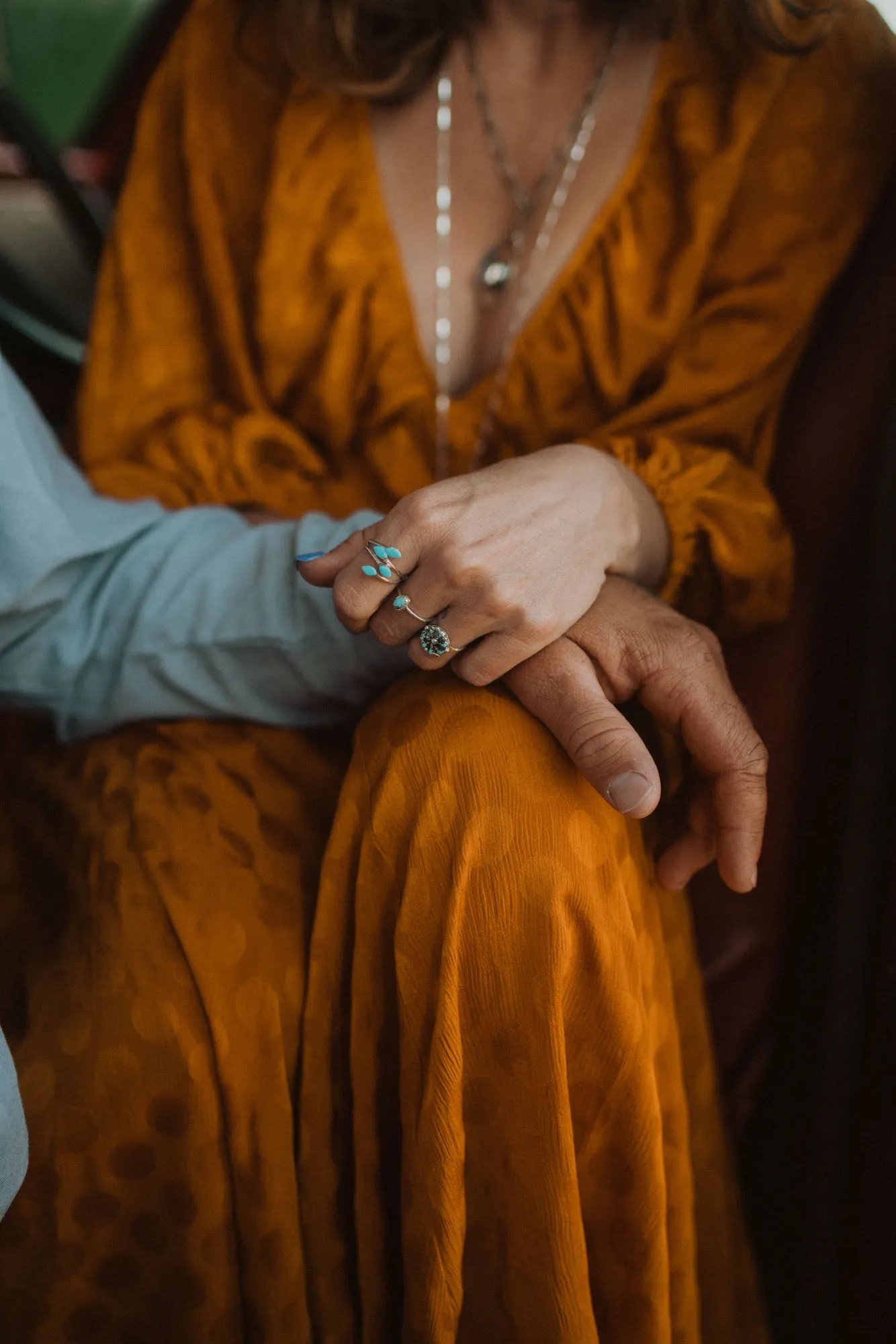 Rosie Ring | Turquoise - FINAL SALE sold by Goldie Lew product image thumbnail 5