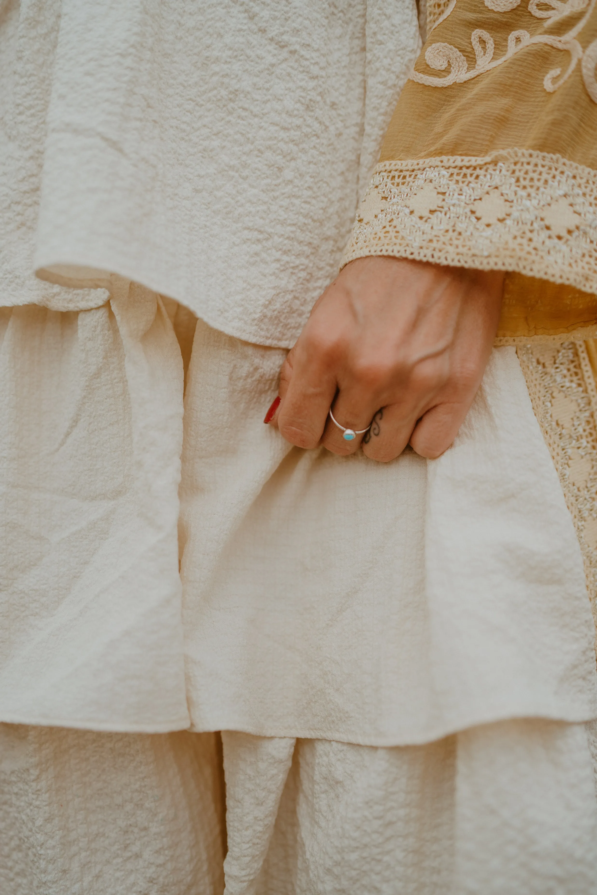 Rosie Ring | Turquoise - FINAL SALE sold by Goldie Lew product image thumbnail 4