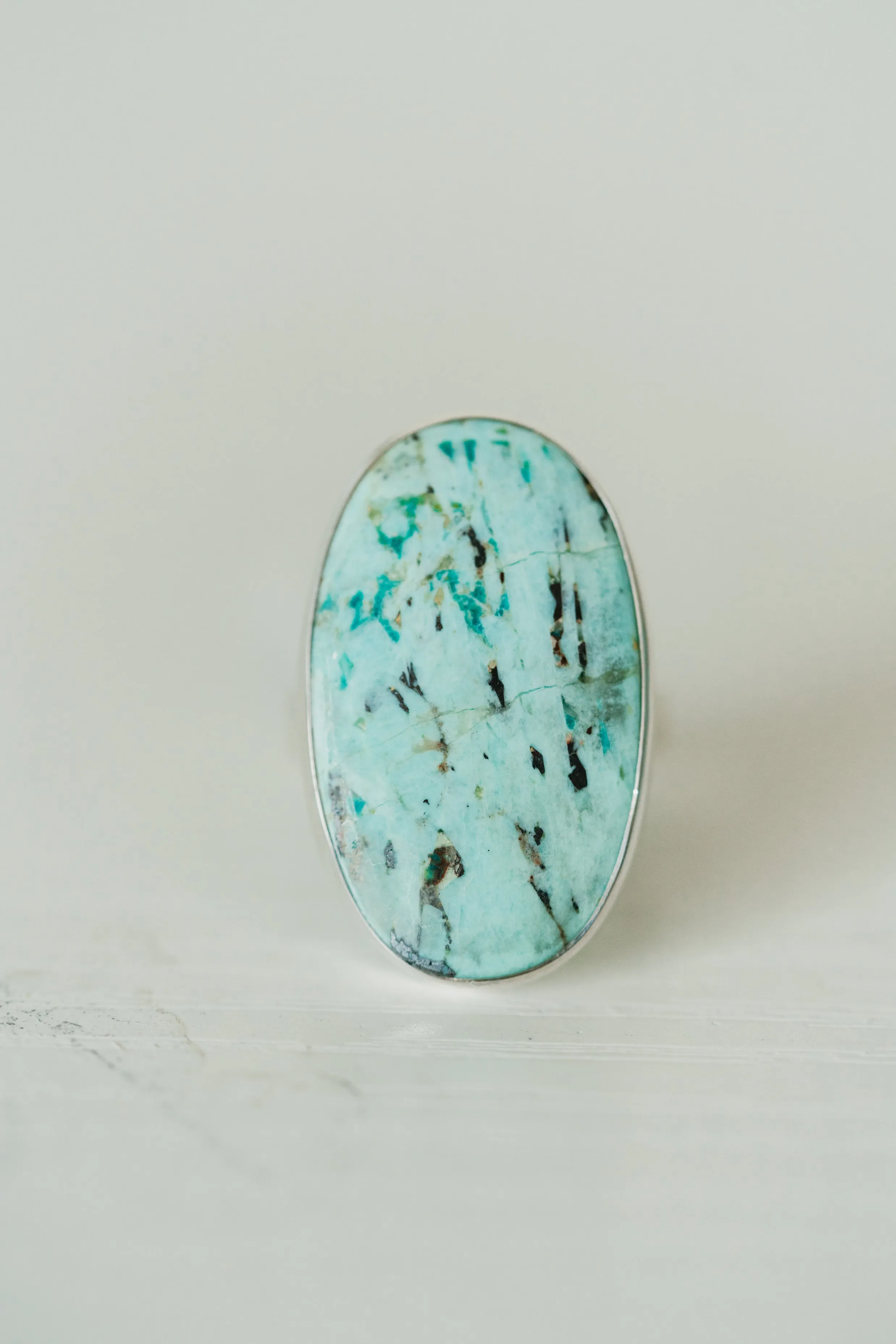 Saranna Ring | Chrysocolla - FINAL SALE sold by Goldie Lew