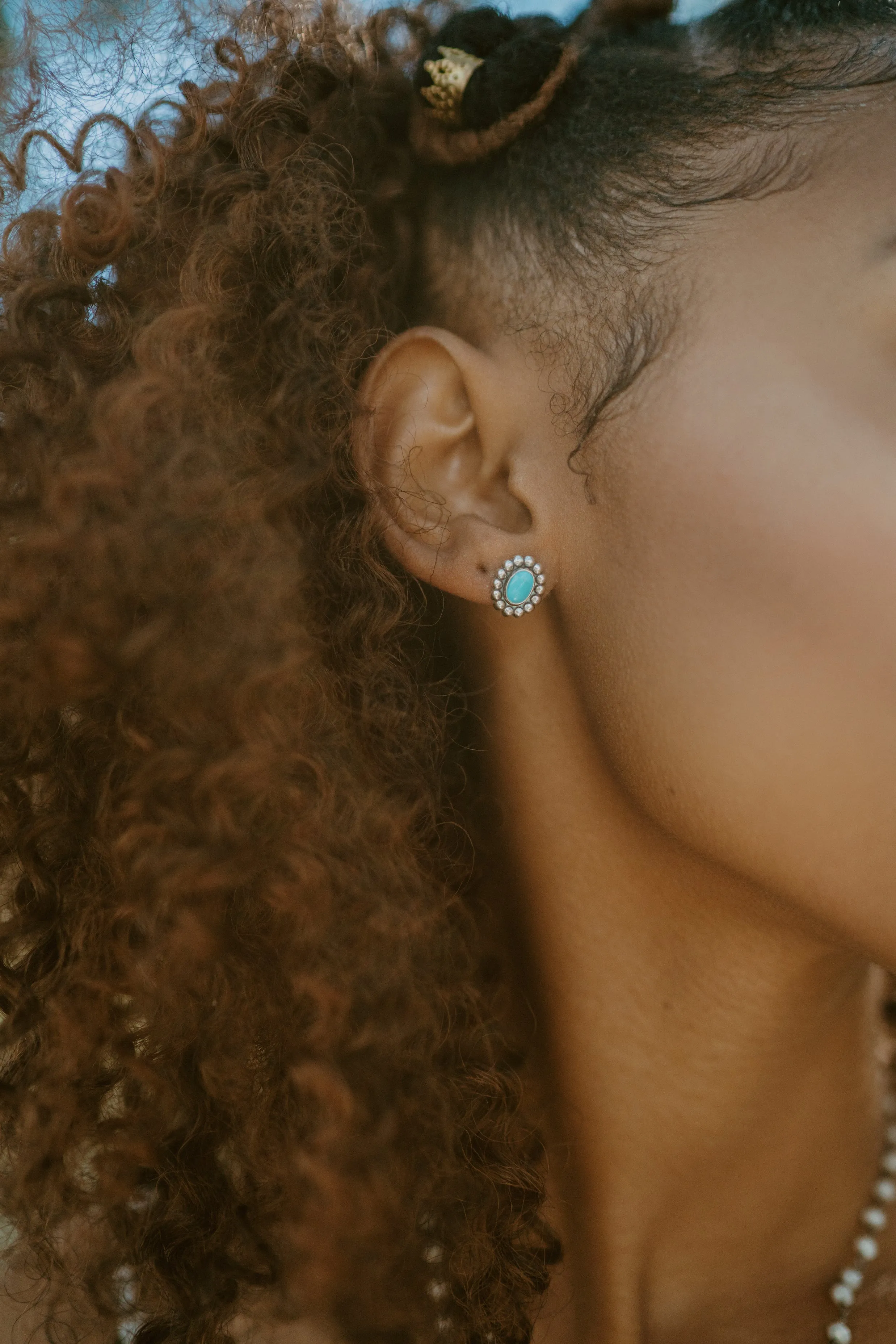 Bianca Studs | Turquoise sold by Goldie Lew