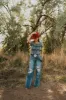 Janna Denim Top sold by Goldie Lew