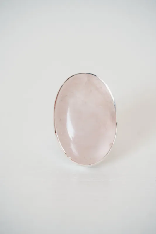 Everett Ring | Rose Quartz - FINAL SALE sold by Goldie Lew